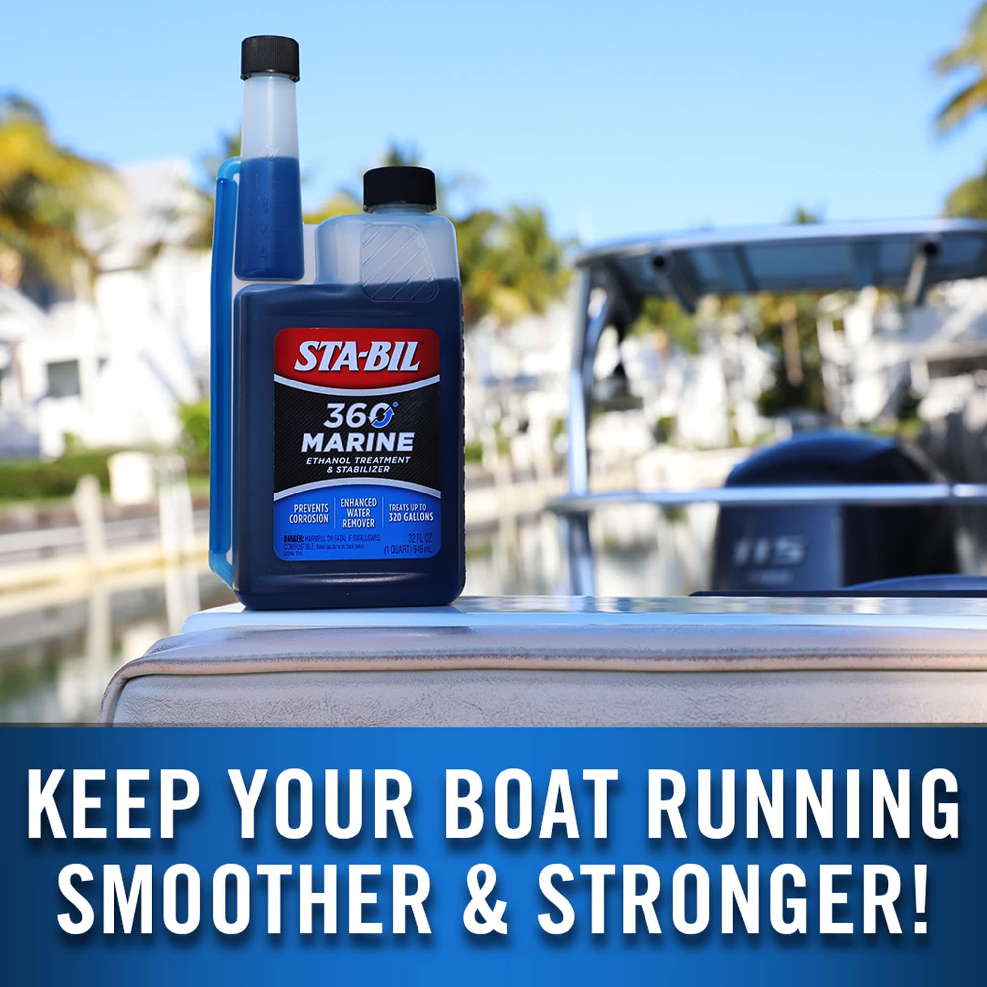 STA-BIL STABIL 360 Marine Ethanol Treatment Fuel Stabilizer 32oz for ...