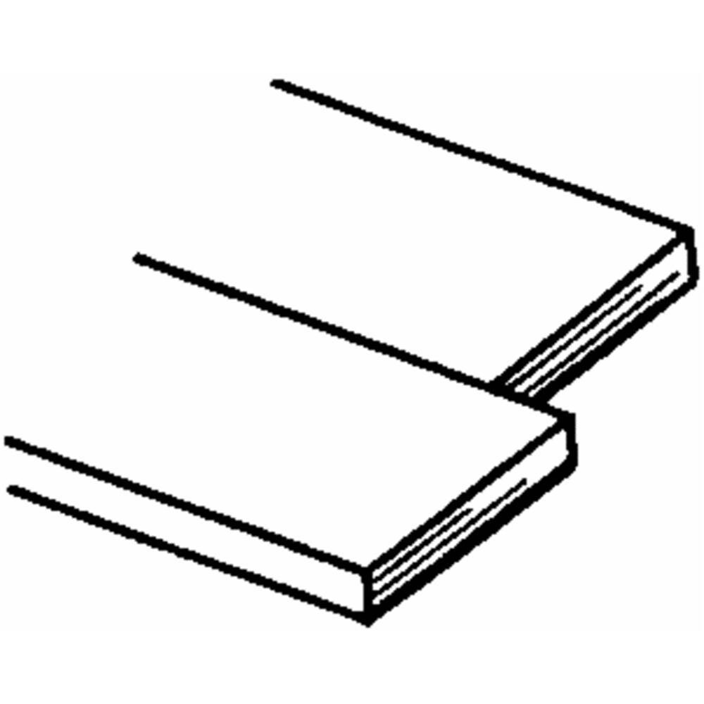K&S Precision Metals K S PRECISION METALS 8226 .093 x 1/2 x 12 Brass Strip