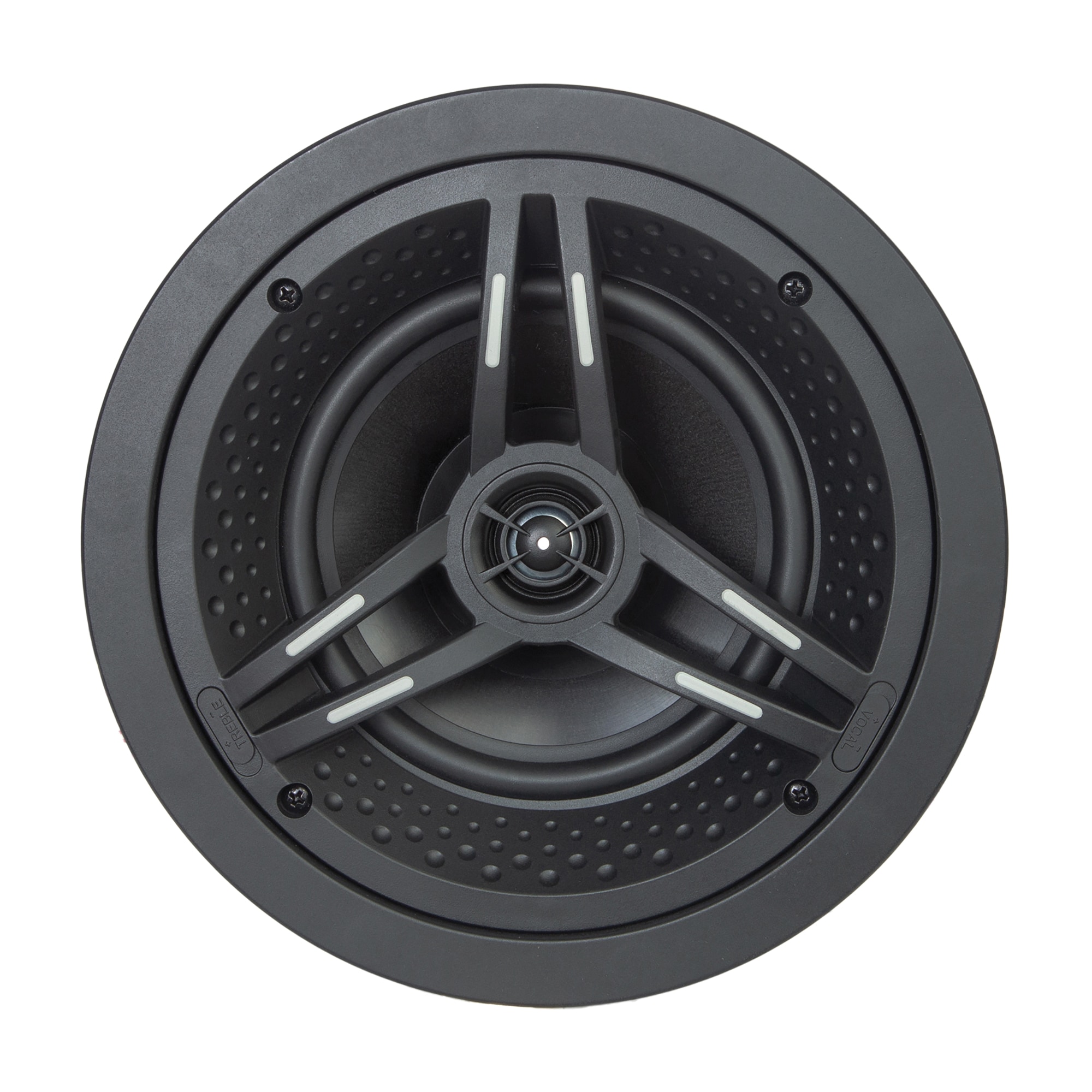 SpeakerCraft MPTSCDXGC6 120 -Watt Indoor In-ceiling Speaker in Black 2 Speaker Set
