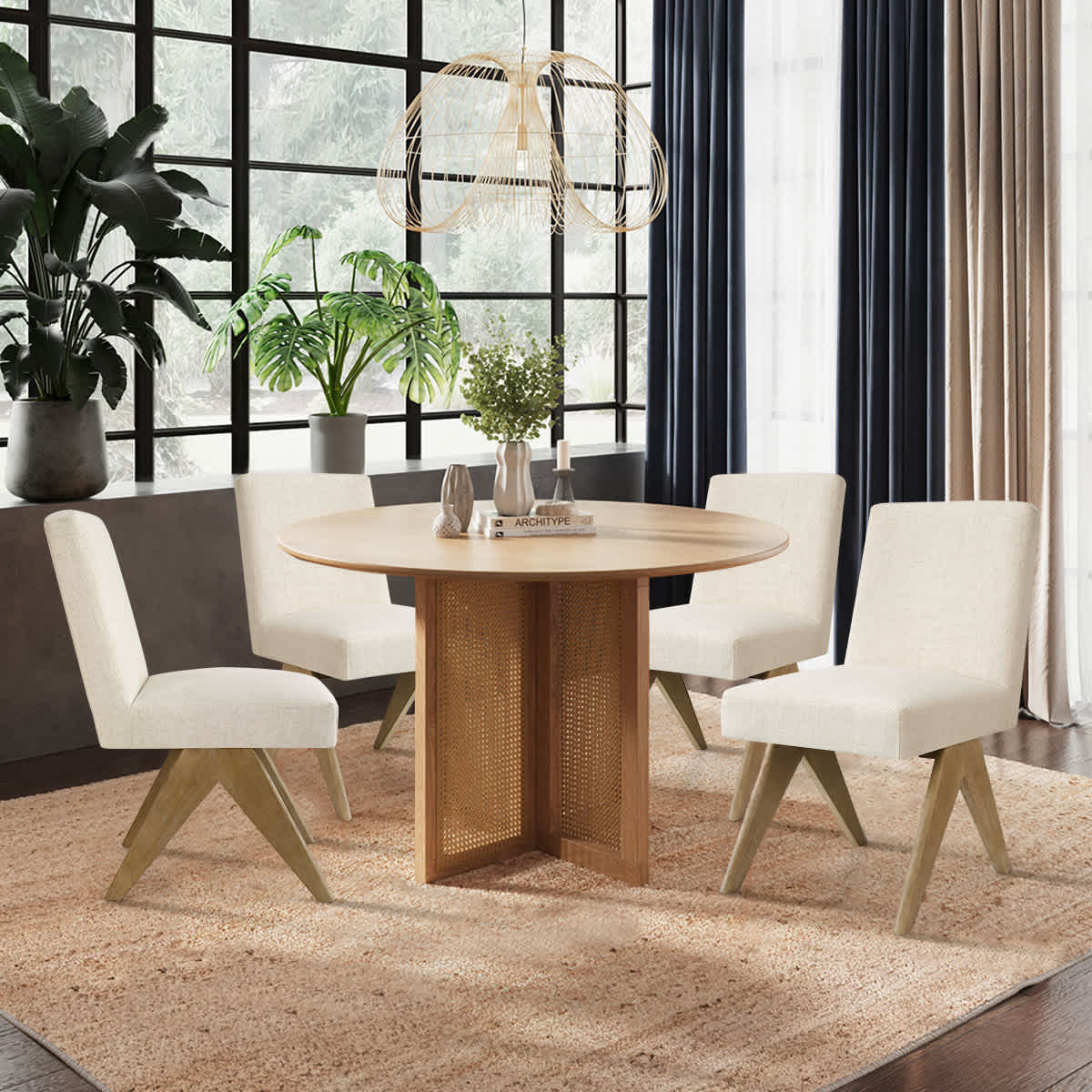 Maison Boucle MORGAN-CHAIR-BEIGE-4 Dining-Chairs - View #2