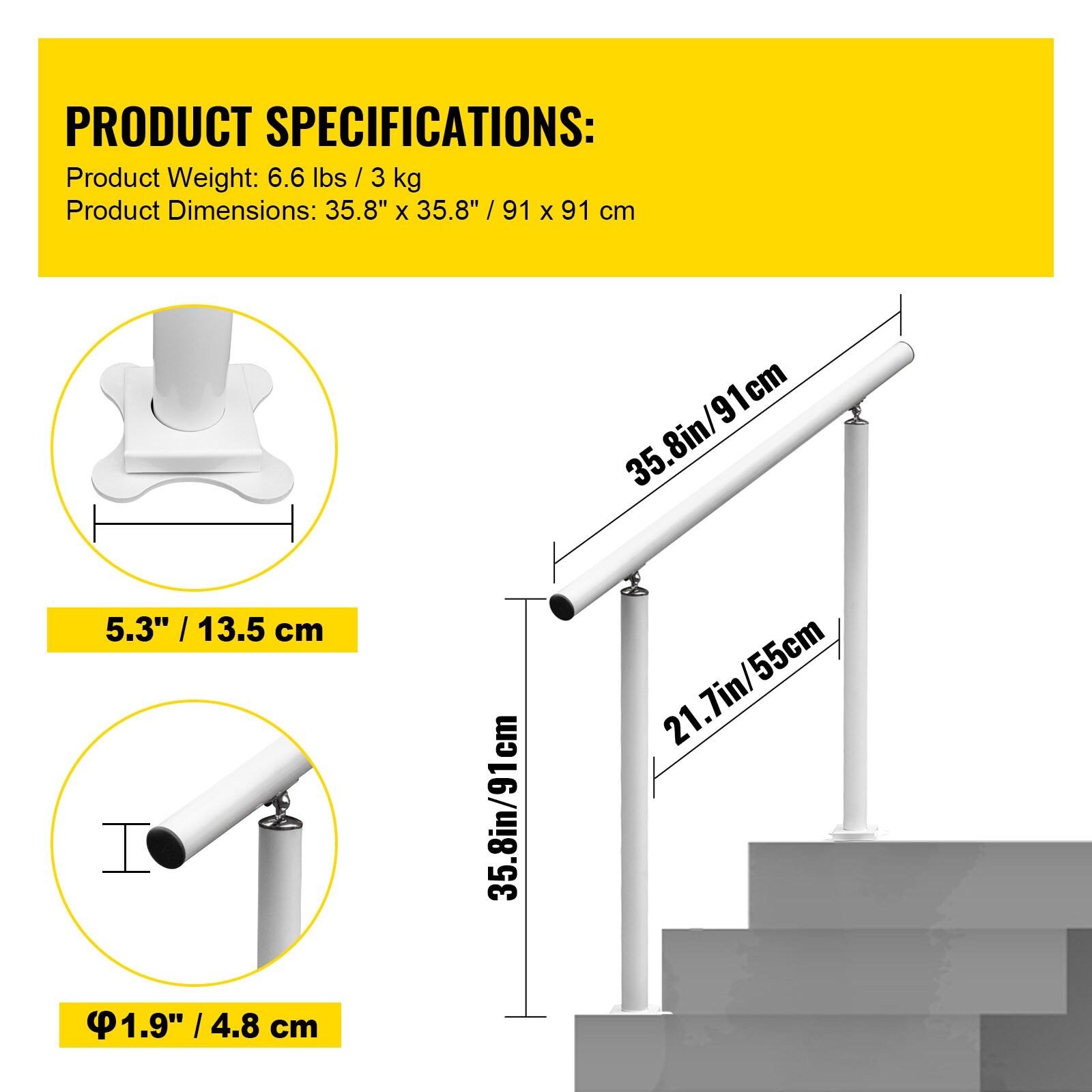 VEVOR SCLZLTFS3YCY01184V0 railings - View #8