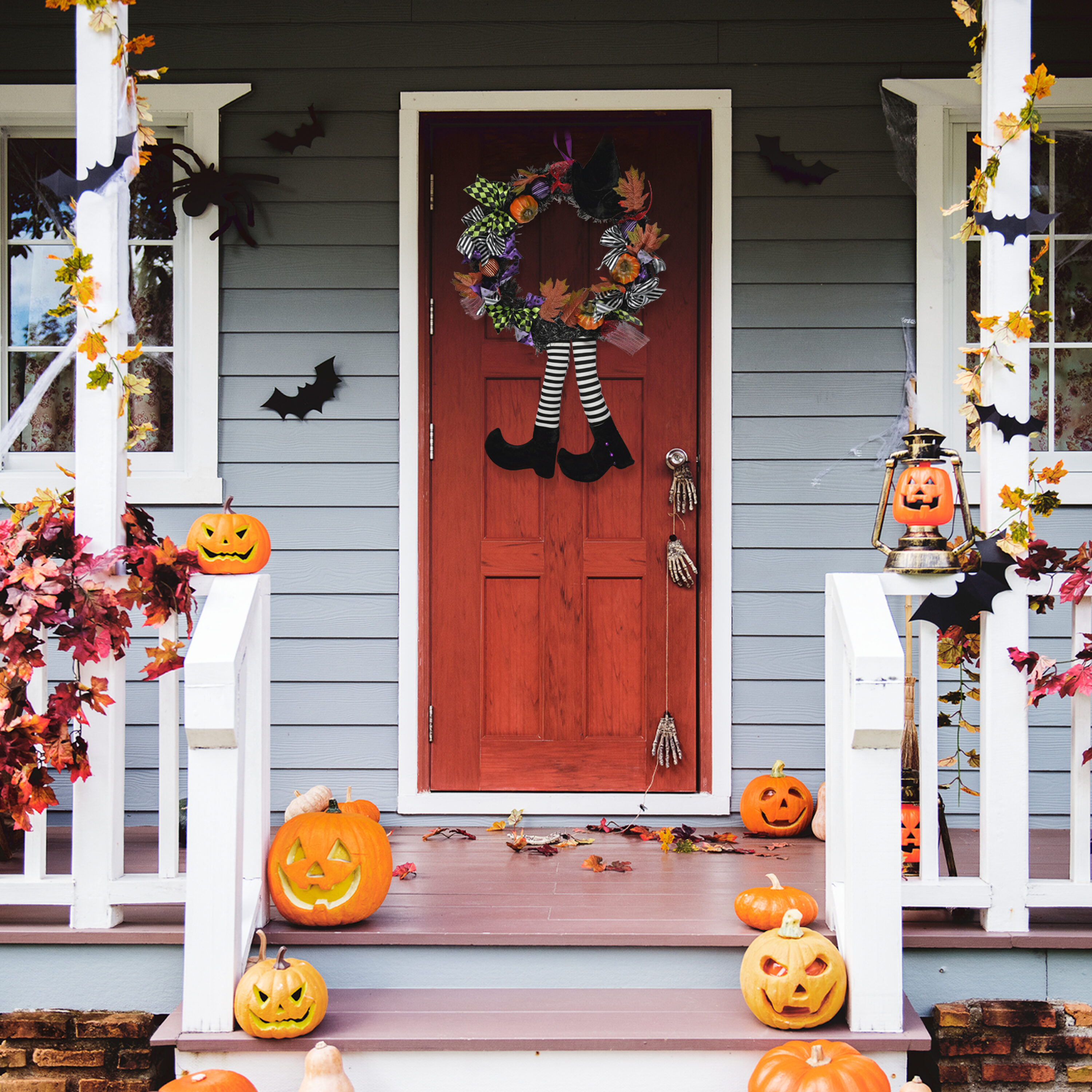 Skeleteen SK-399 Artificial-Halloween-Wreaths - View #3