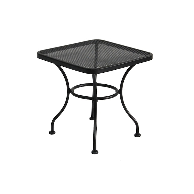 Patio Tables Department At, Small Outdoor Wrought Iron Side Table