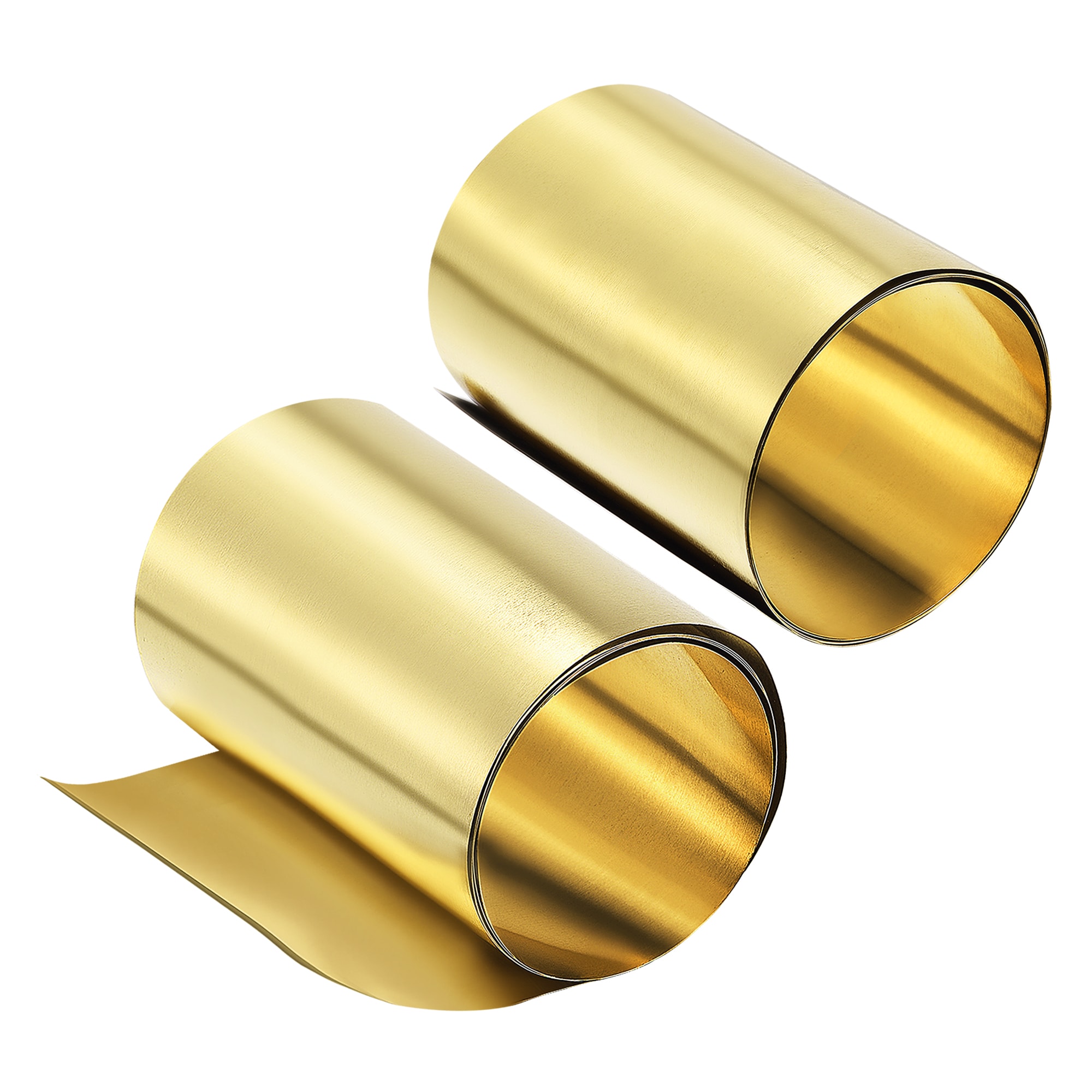 Unique Bargains Brass Sheet Roll Metal Foil Plate 1000mm x 100mm x 0.1mm 2pcs