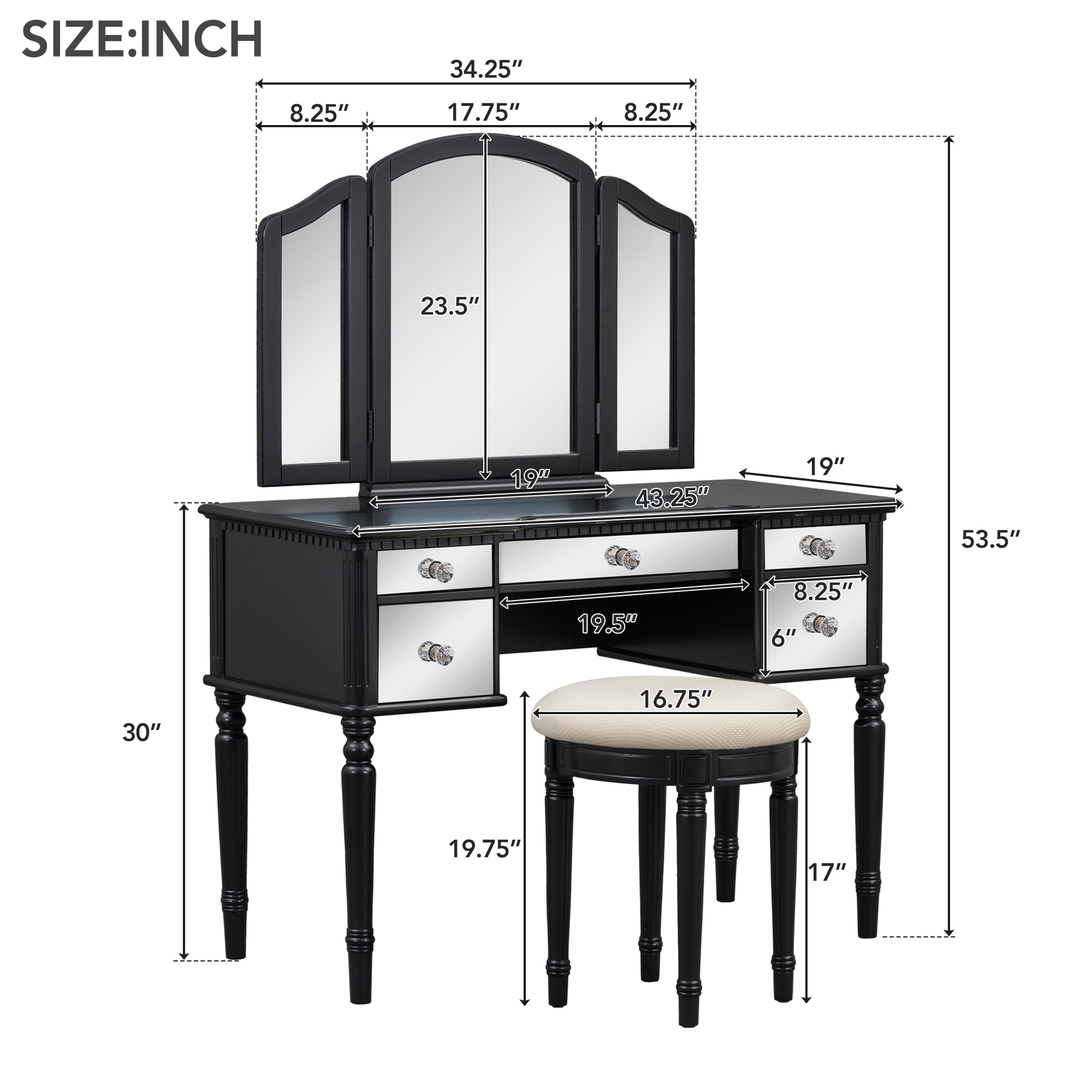 Poly furniture SZT-16 Bedroom-Vanities - View #9