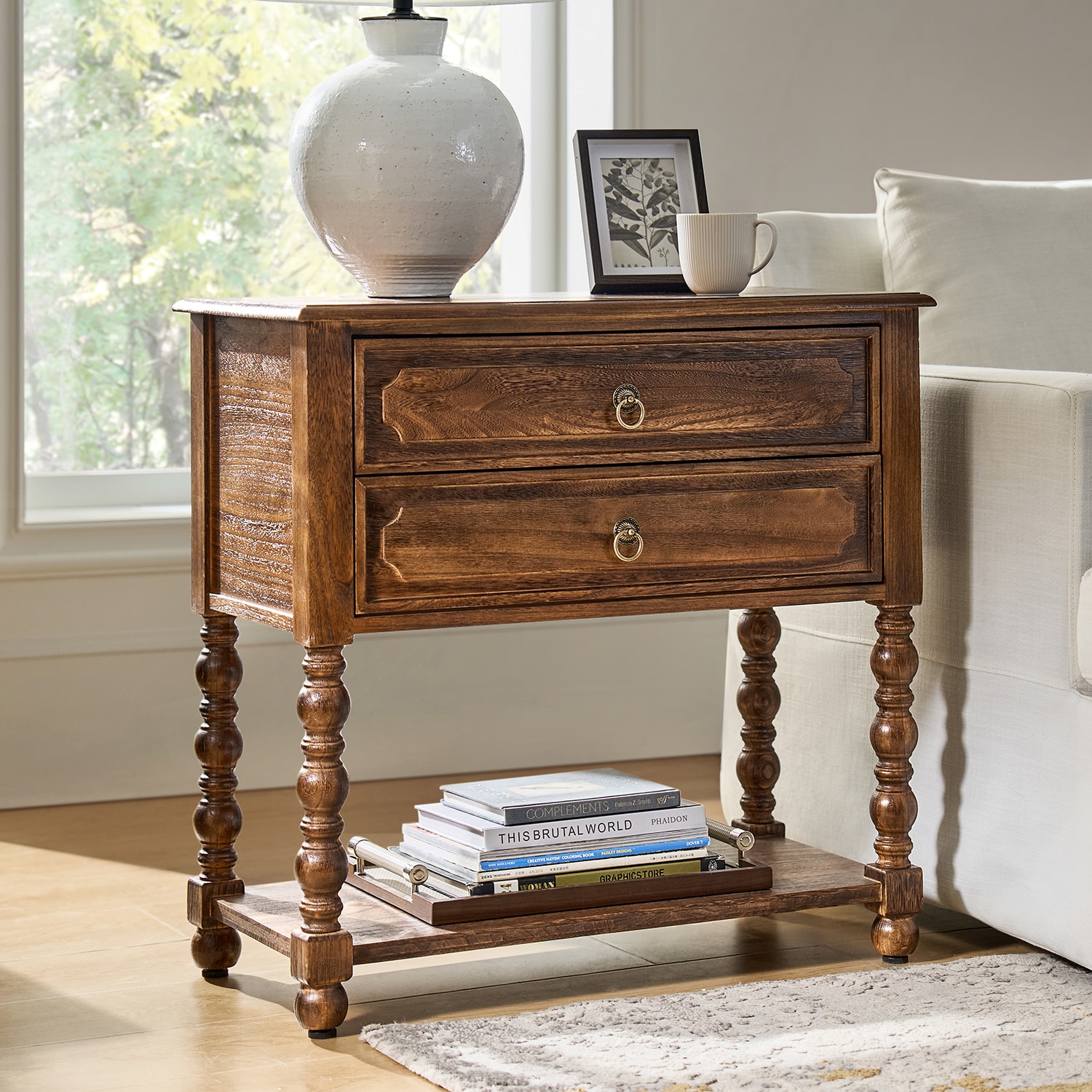 14 Karat Home ETCL1391-WAL End-Tables - View #2