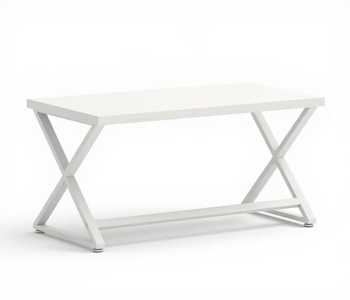 Envelor - Wood Computer Desk - Modern Writing Desk with Metal Legs for Home Office - White Oak - ...