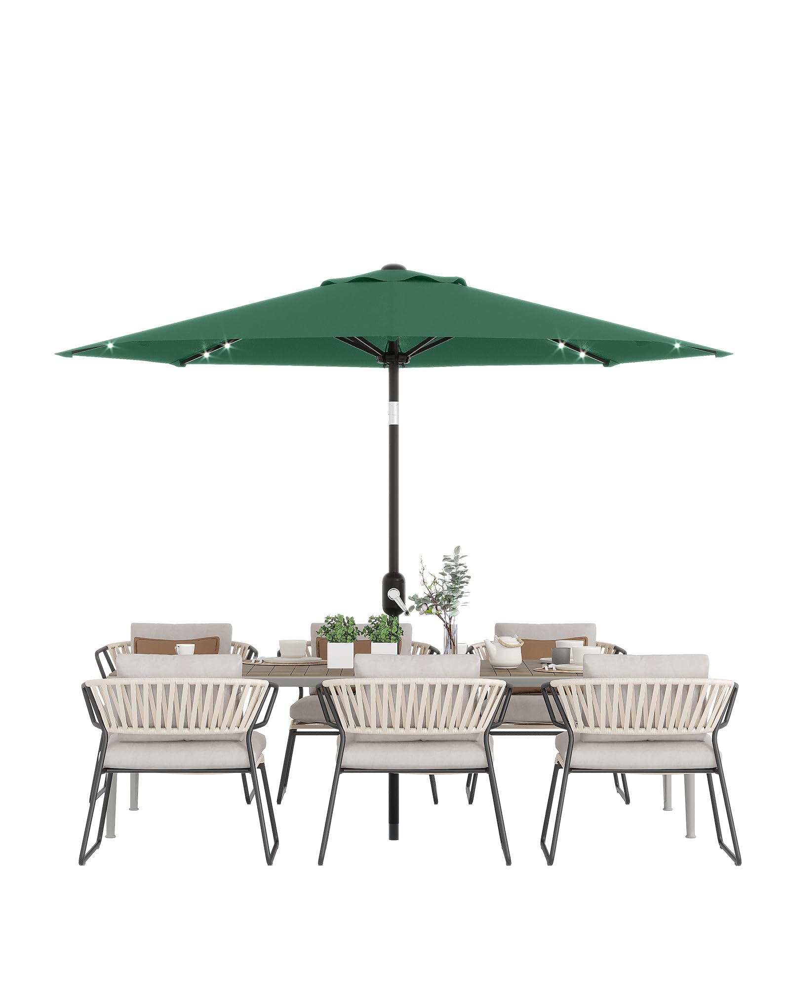 9ft patio umbrella frame Clihome with Fringe with Base Beach Umbrella Fringe Umbrella Boho Umbrella with Tilt Function Outdoor Market Umbrella Ideal for Garden, Lawn, Deck, Seaside : Patio, Lawn & providing maximum shade at any time of day ACEGOSES 9Ft Patio Umbrella, Market