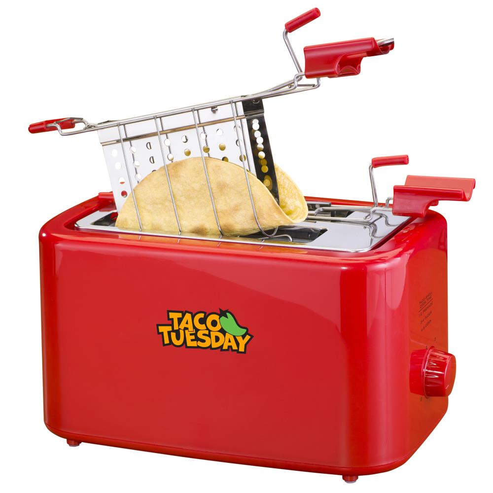  THE ORIGINAL Taco Toaster, 2 Healthy Taco Shell Makers, Crispy Healthy Tacos Shells Right From Your Toaster