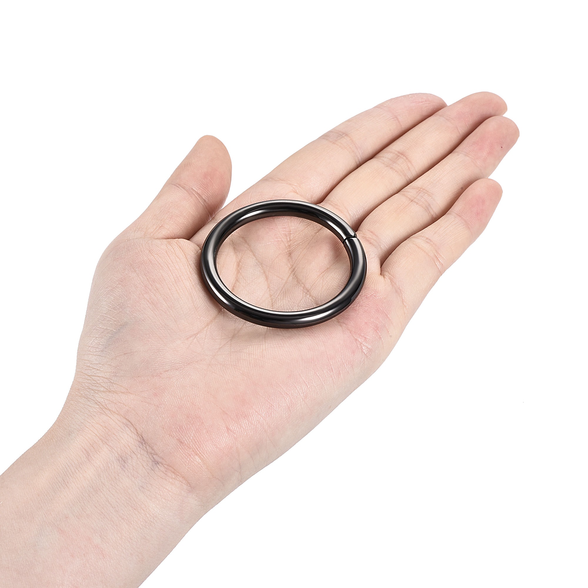 Unique Bargains Metal O Ring 38mm(1.5in) ID 4.8mm Thickness Non-Welded ...