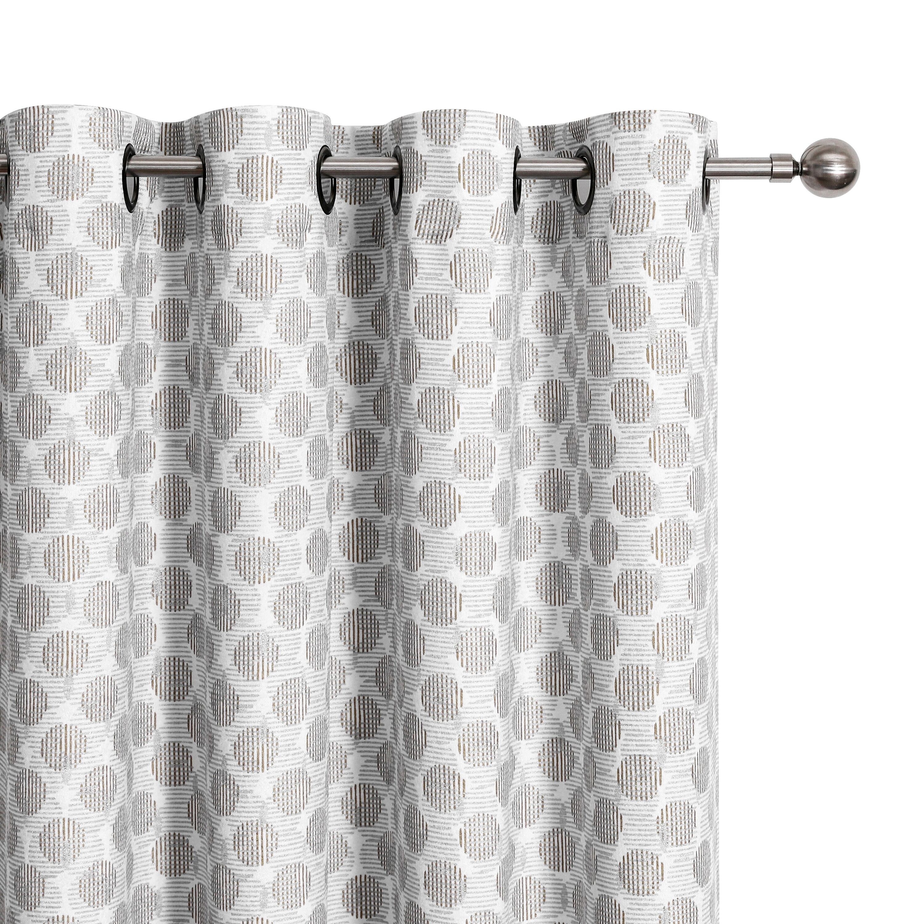 KATE AURORA METALLIC-SYD-PP-WHT curtains - View #2