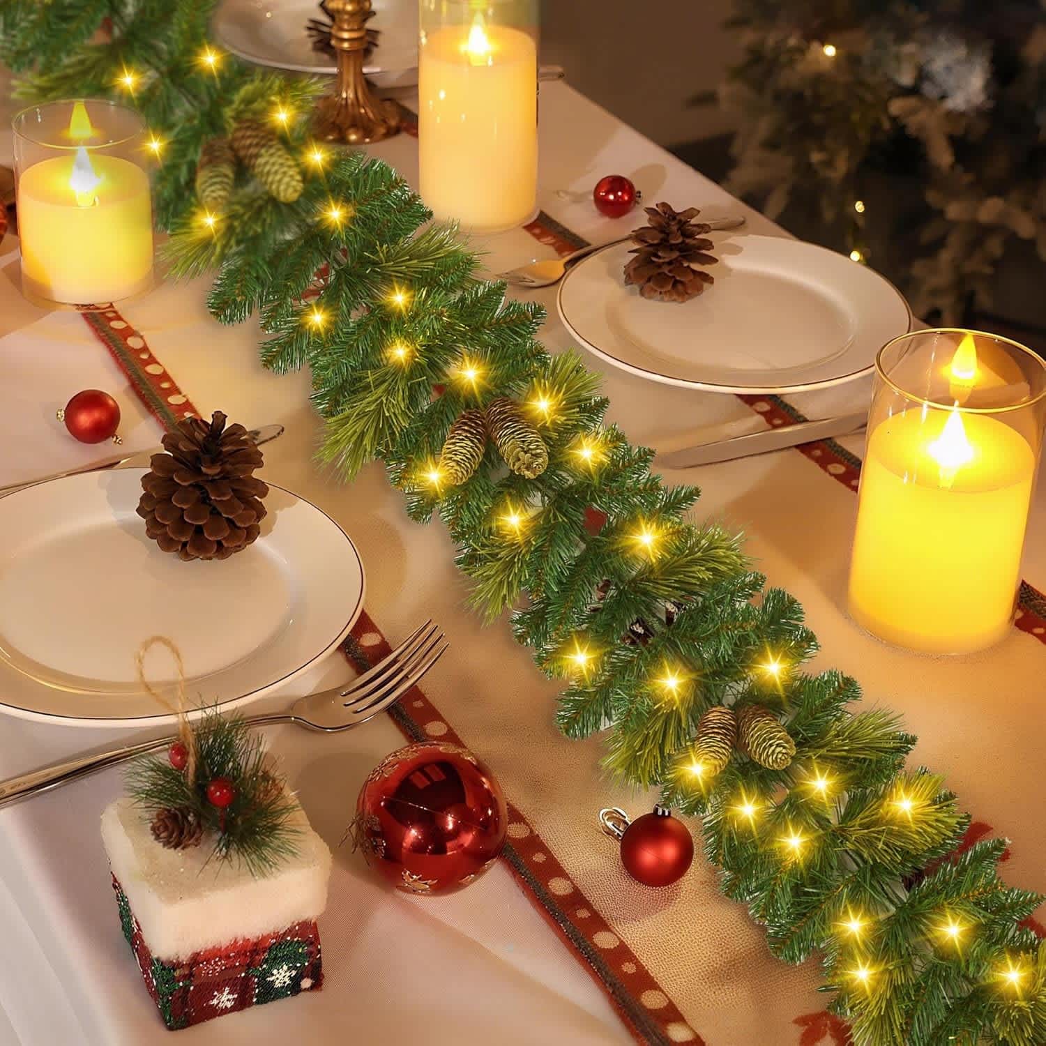 Garvee 2LSHQQPHK-35JT5365 Artificial-Christmas-Garland - View #7