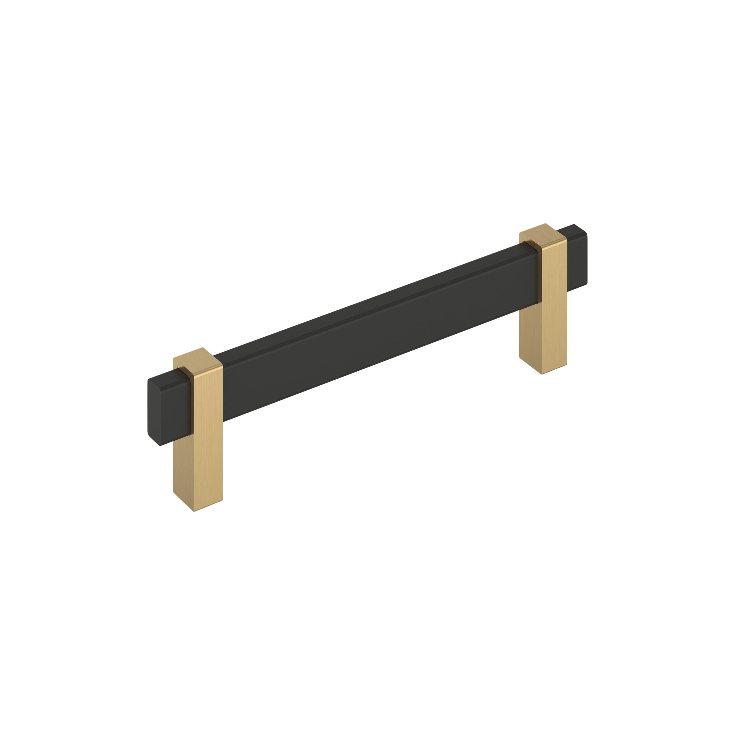 Amerock BP36724MBCZ Mulino 5-1/16-in , 128mm Center to Center Matte Black/Champagne Bronze Rectangular Bar