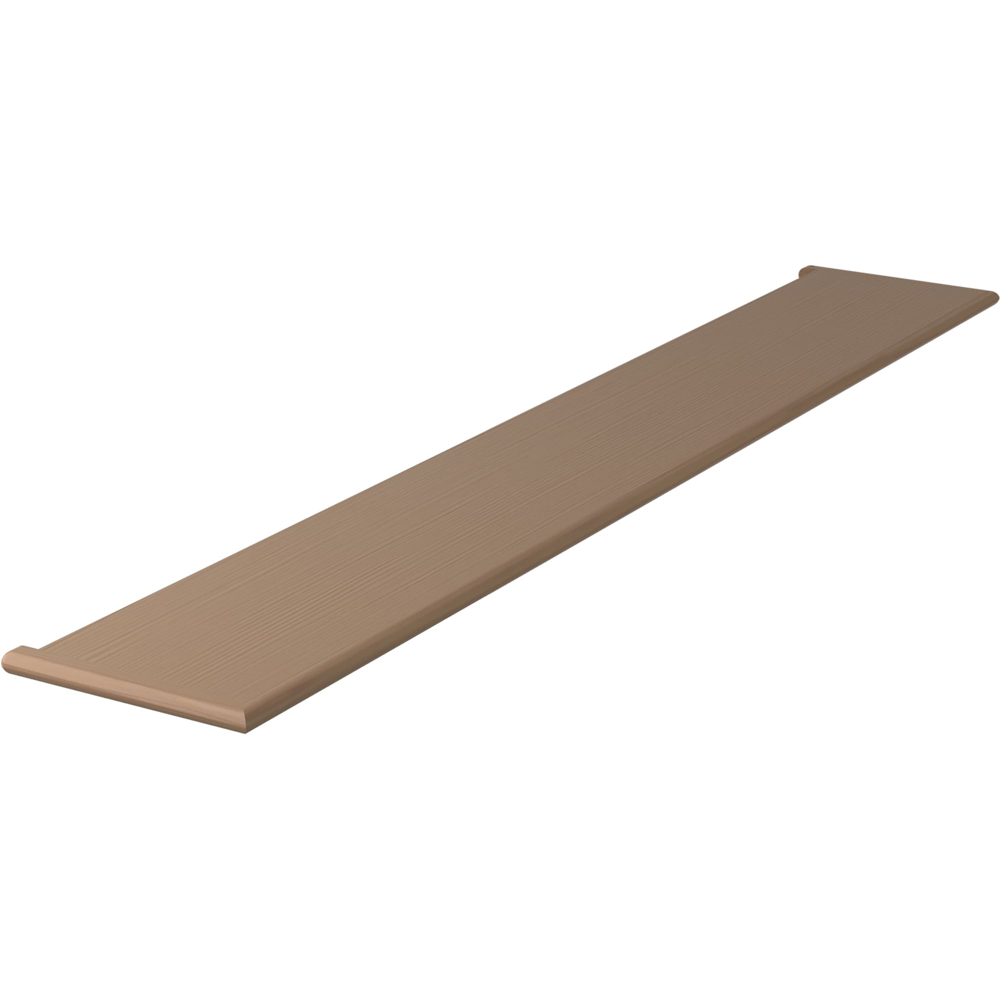 L.J. Smith Stair Systems 807011X72MR2-P 72-in x 11.5-in x 1-in Brown Poplar Double return Bullnose Stair Tread