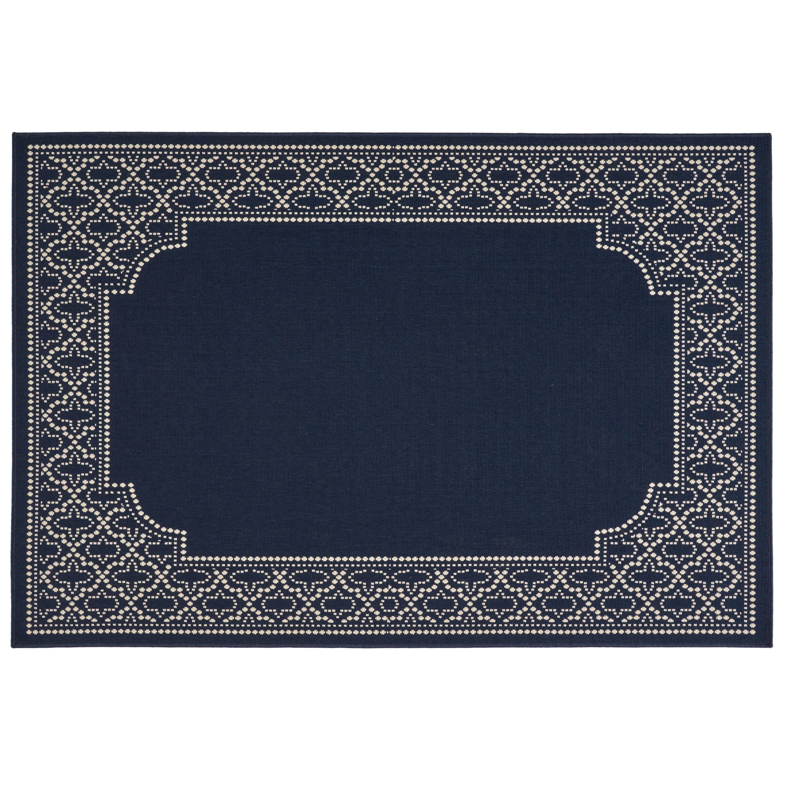 ToolCat NGG39-25-MT 5 x 7 (ft) Polyester Navy Rectangular Indoor/Outdoor Area rug