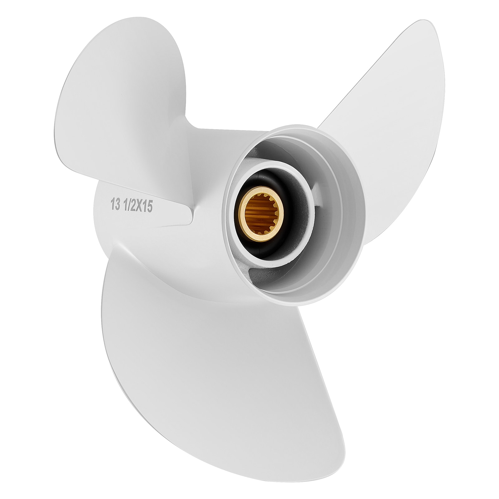 VEVOR - Outboard Propeller Upgrade OEM 15 Spline Tooth Aluminum Outboard Boat Propeller Fit Yamah...