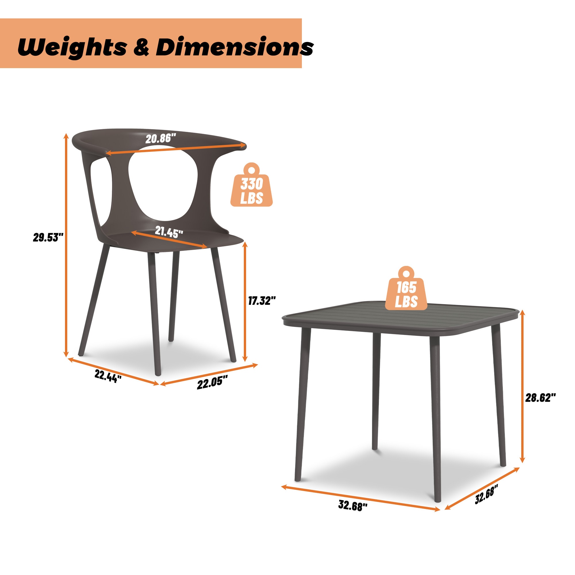 CASAINC WF-HFHW004+01 Patio-Dining-Sets - View #8