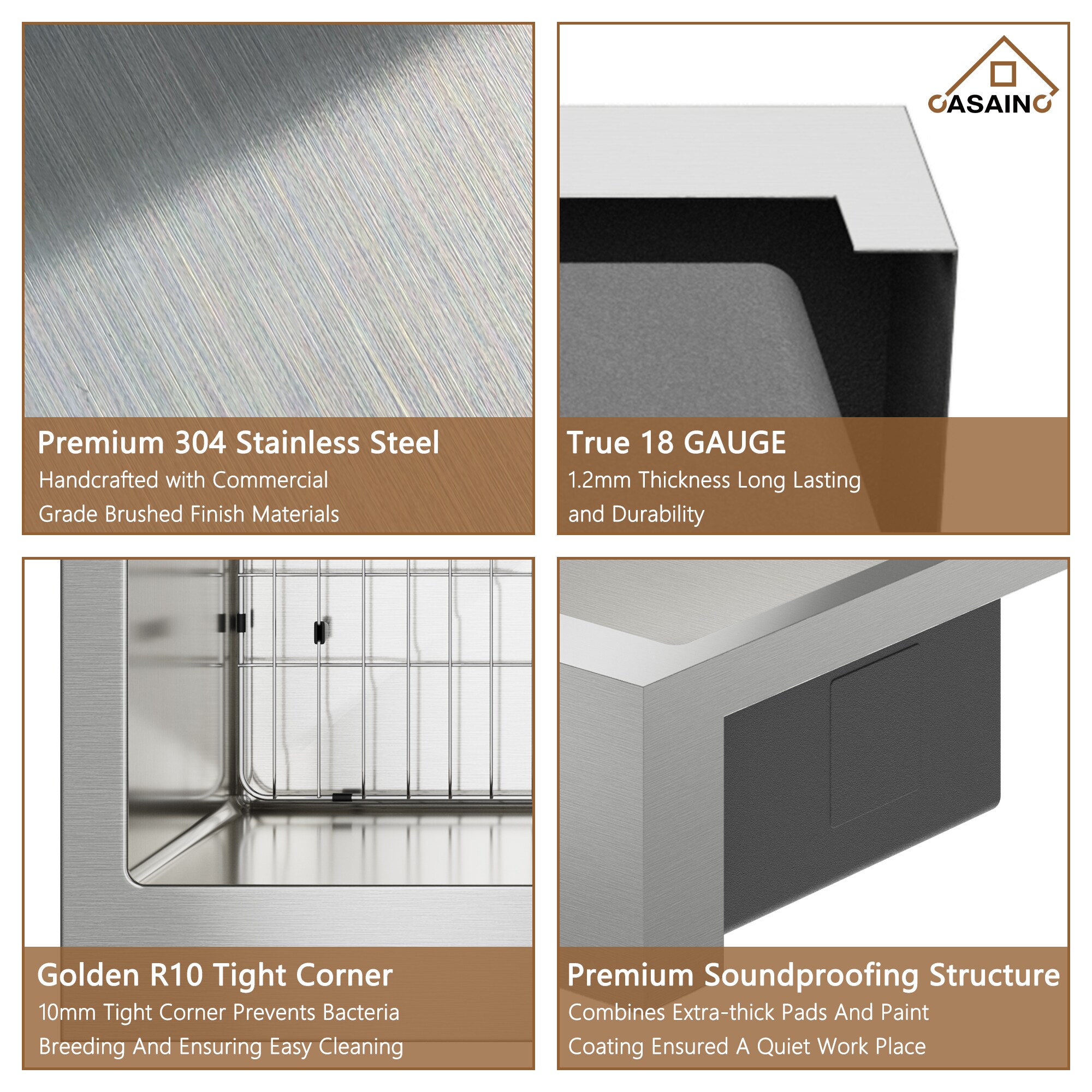 CASAINC KCSC0006-F3622S Kitchen-Sinks - View #6