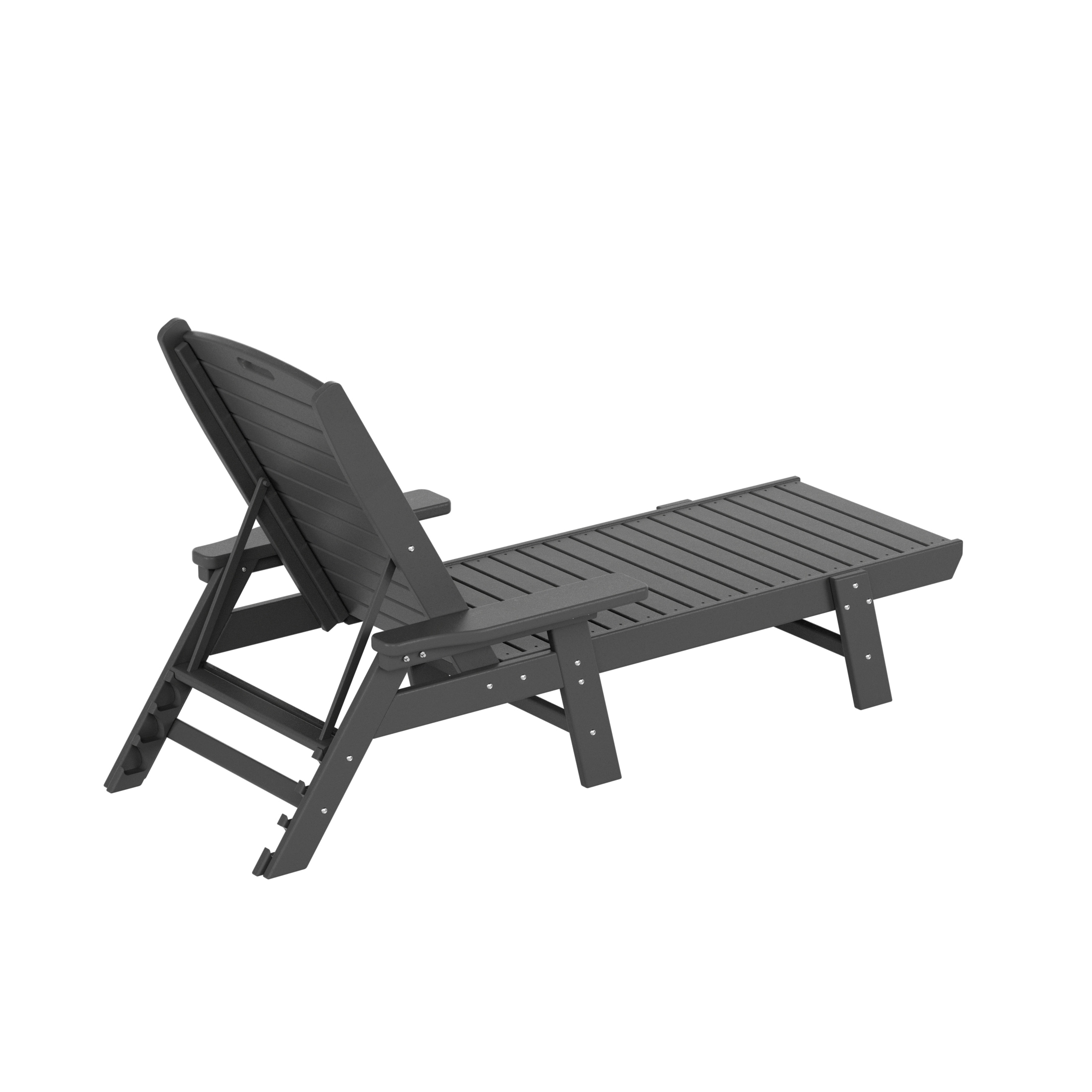 Westin All-Weather Gray HDPE Reclining Beach Chaise Lounger