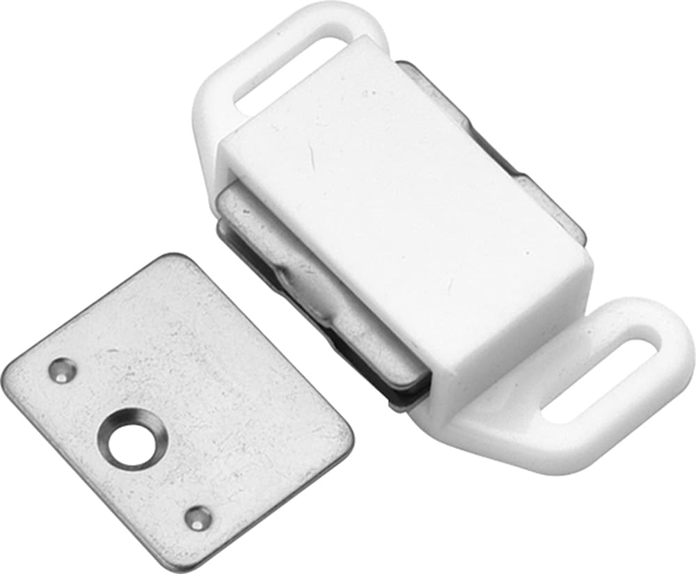 Hickory Hardware P110-W Catches Gloss White White Magnetic Catch