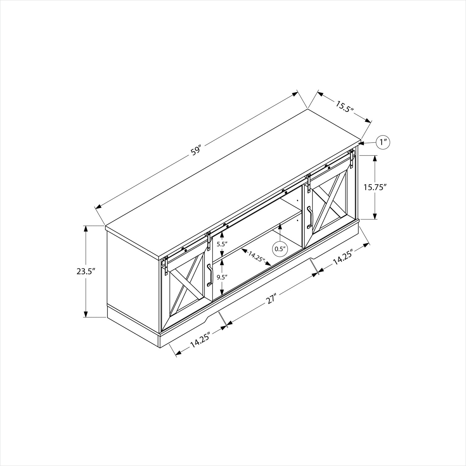 SUNCREAT G7L349LDY2SB Tv-Stands - View #5