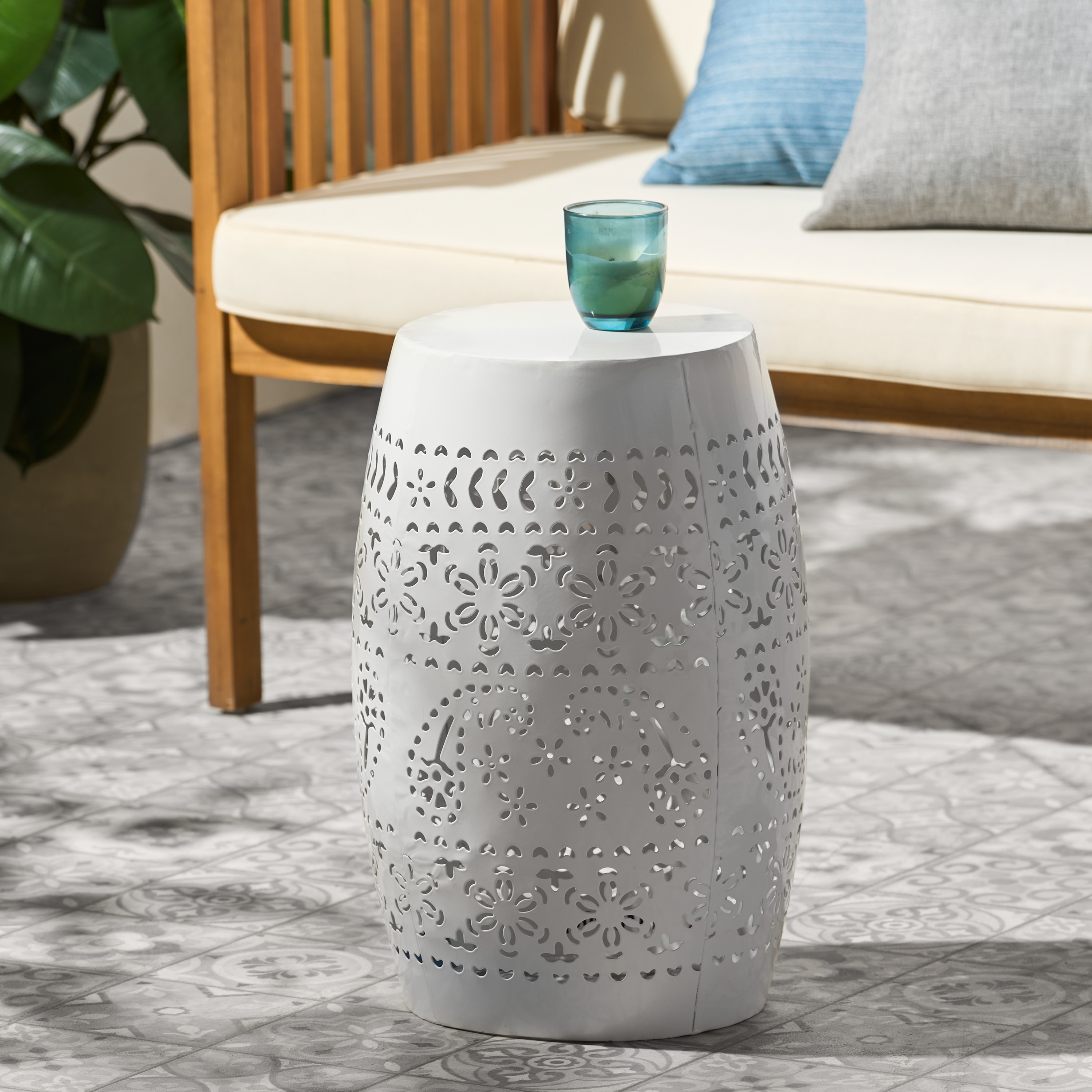 AHIOU HOME ZAAHG-61304.00WHIGS Garden-Stools - View #2