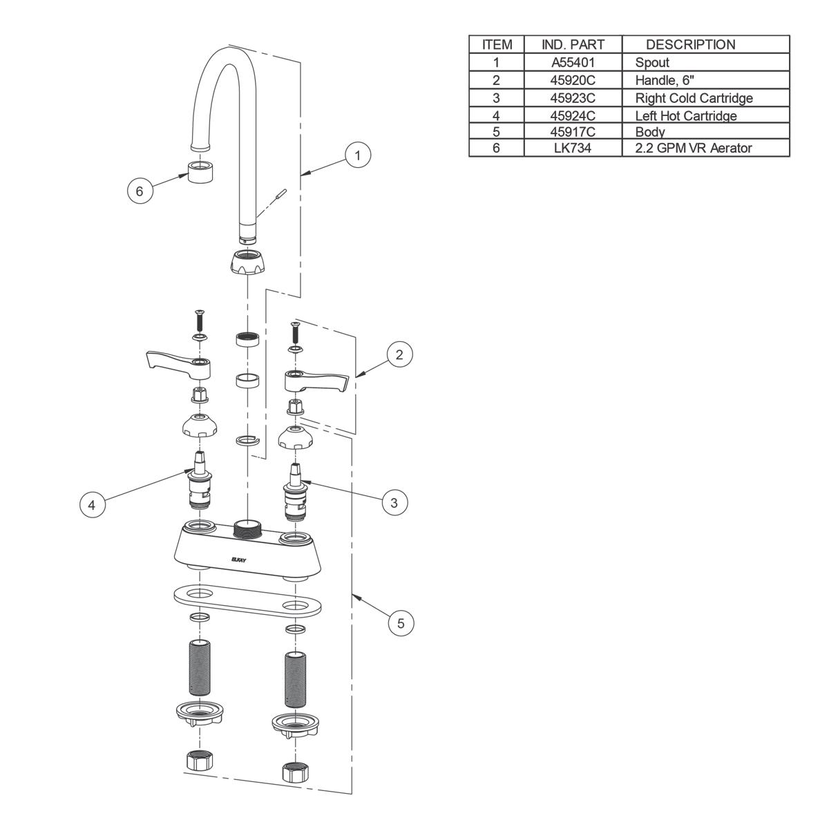 Elkay LK406GN05T6 Kitchen-Faucets - View #2