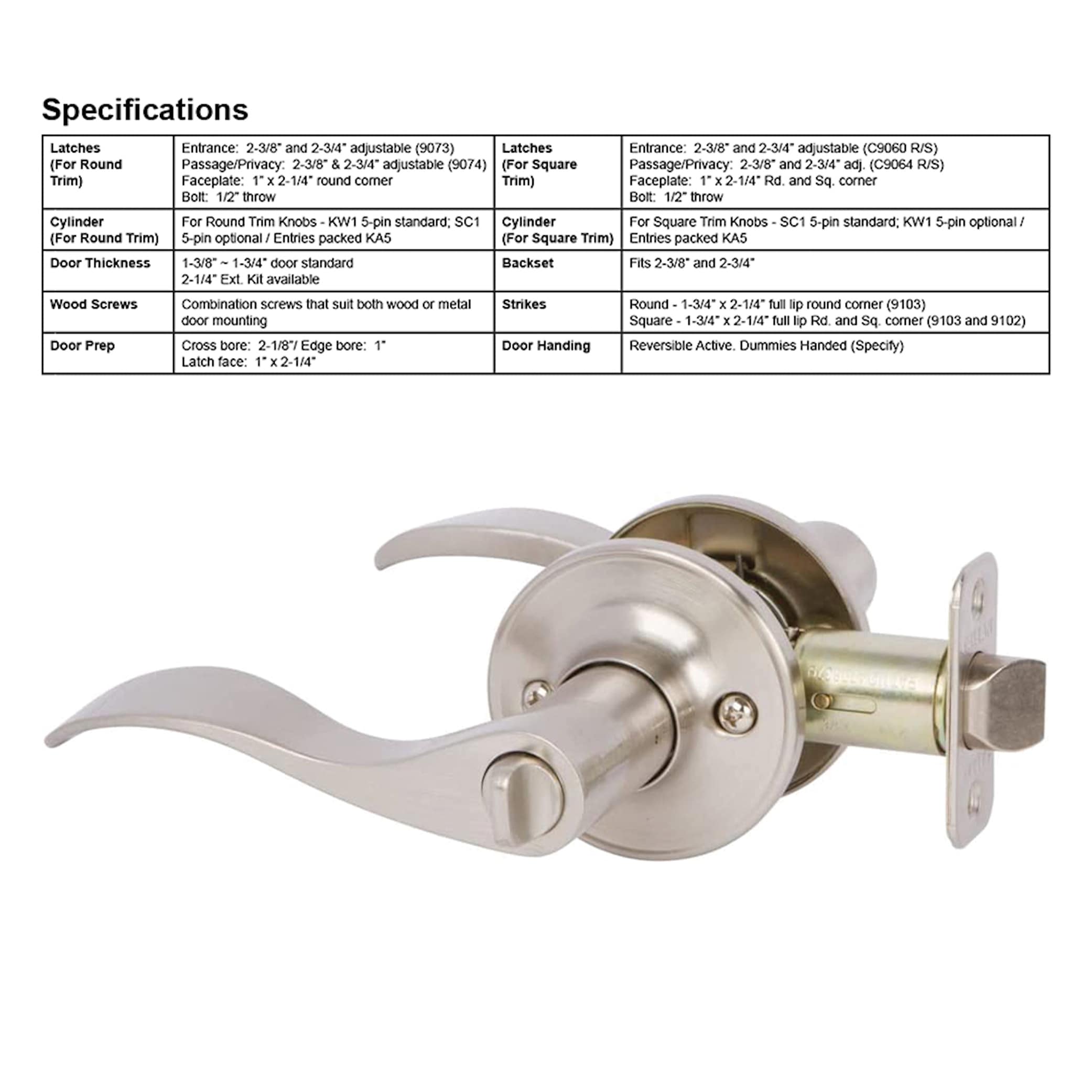 Delaney Hardware BN5021R Door-Handles - View #2