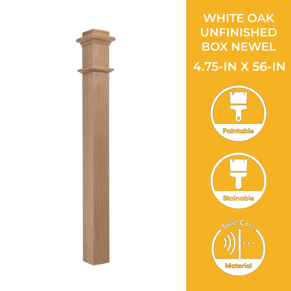 RELIABILT WG993PLWHTOAK Interior-Stairpart-Newel-Posts - View #2