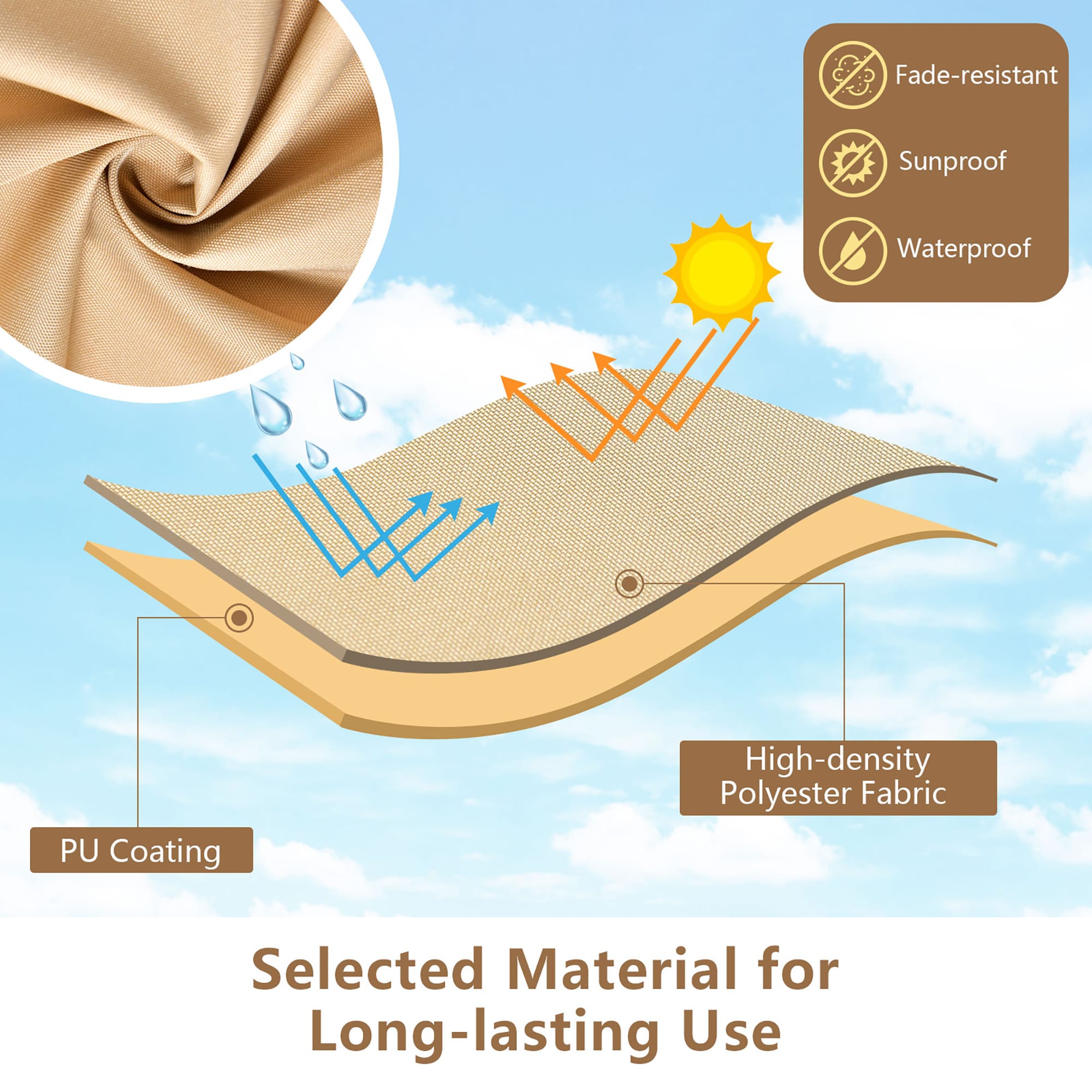 Costway HCST08974 Patio-Furniture-Covers - View #5