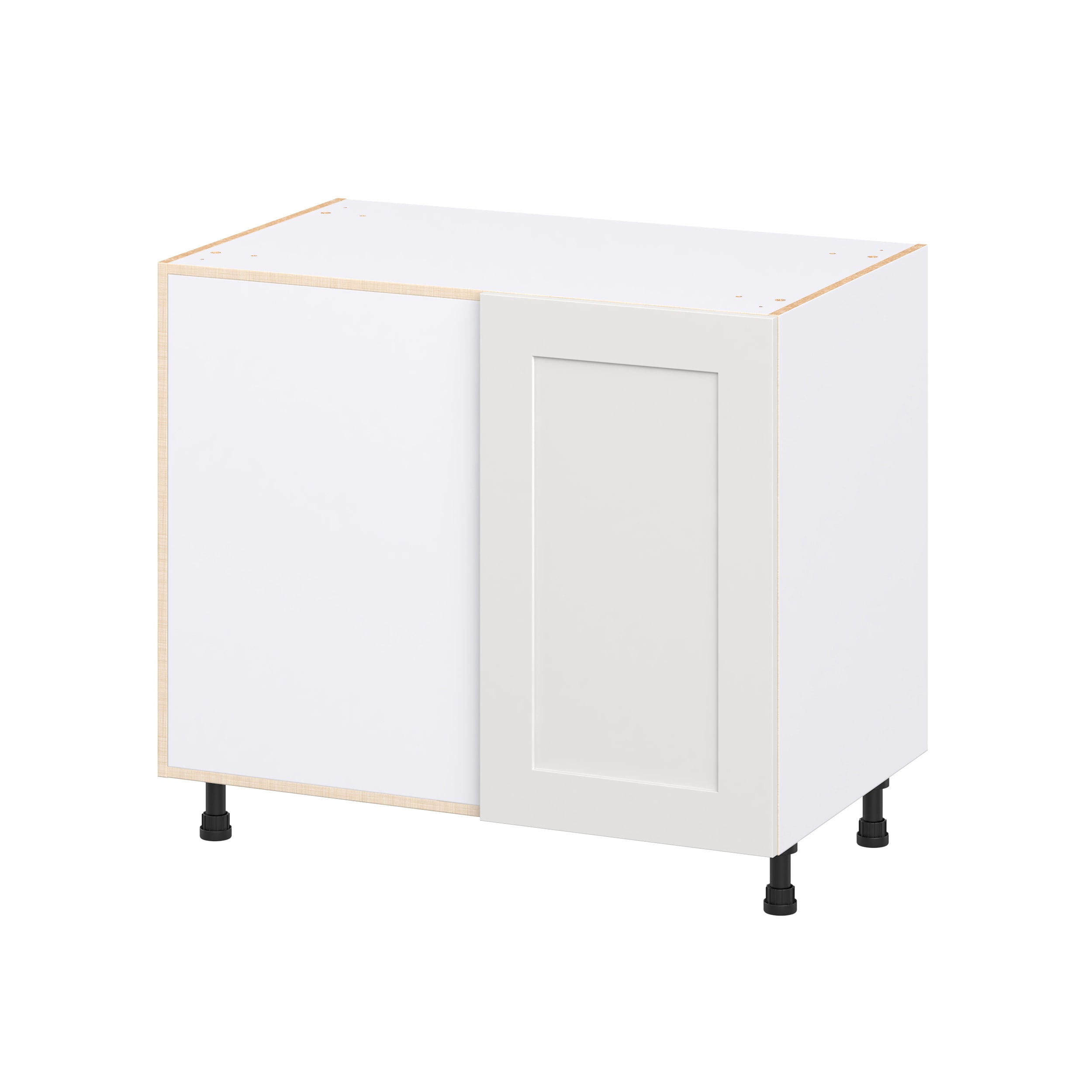 Hugo&Borg DSBBCL39MC-JO Jolie 39-in W x 34.5-in H x 24.5-in D Warm White Blind Base Fully assembled Cabinet Recessed Panel Shaker