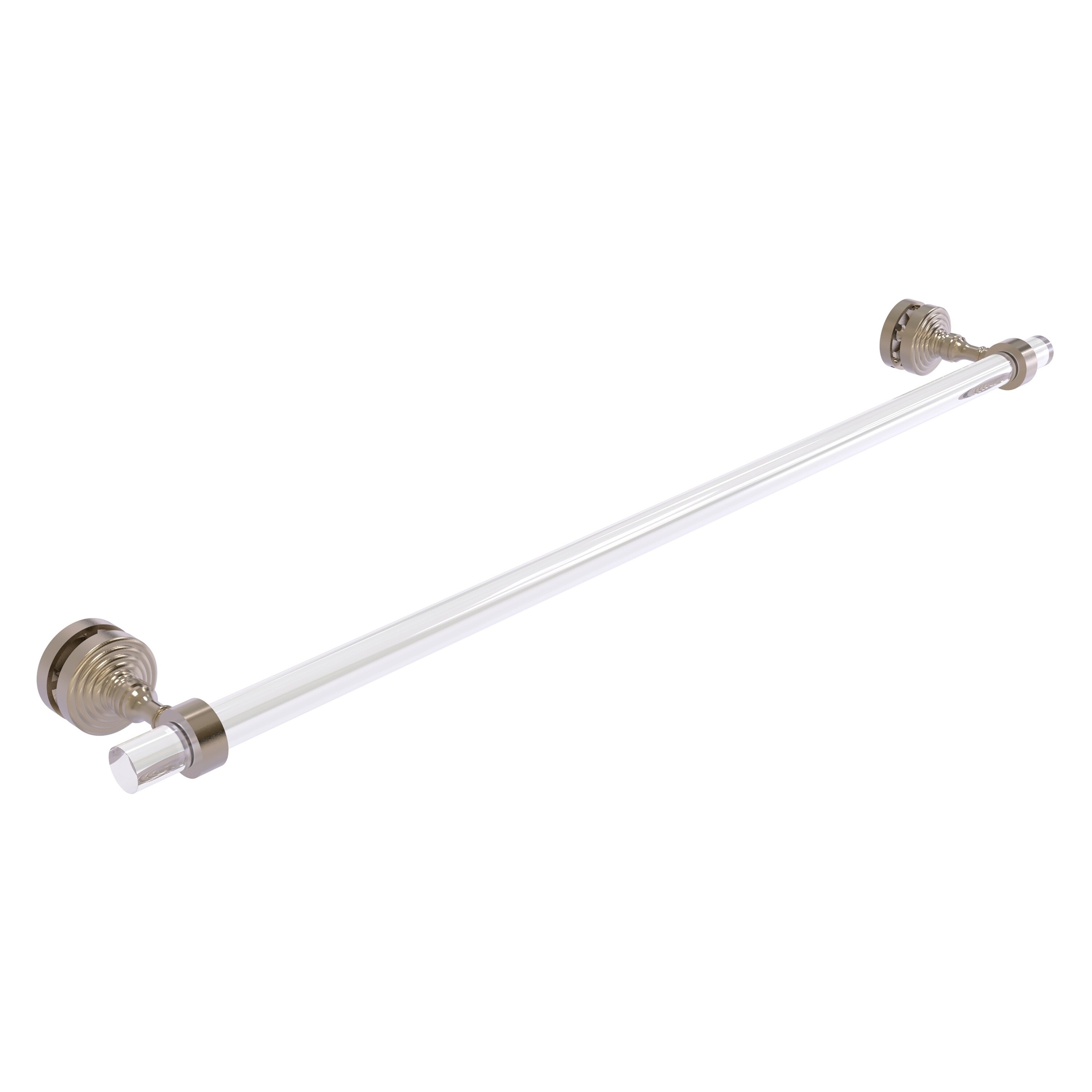 Allied Brass PG-41-SM-30-PEW Pacific Grove 30-in Antique Pewter Glass mount Single Towel Bar