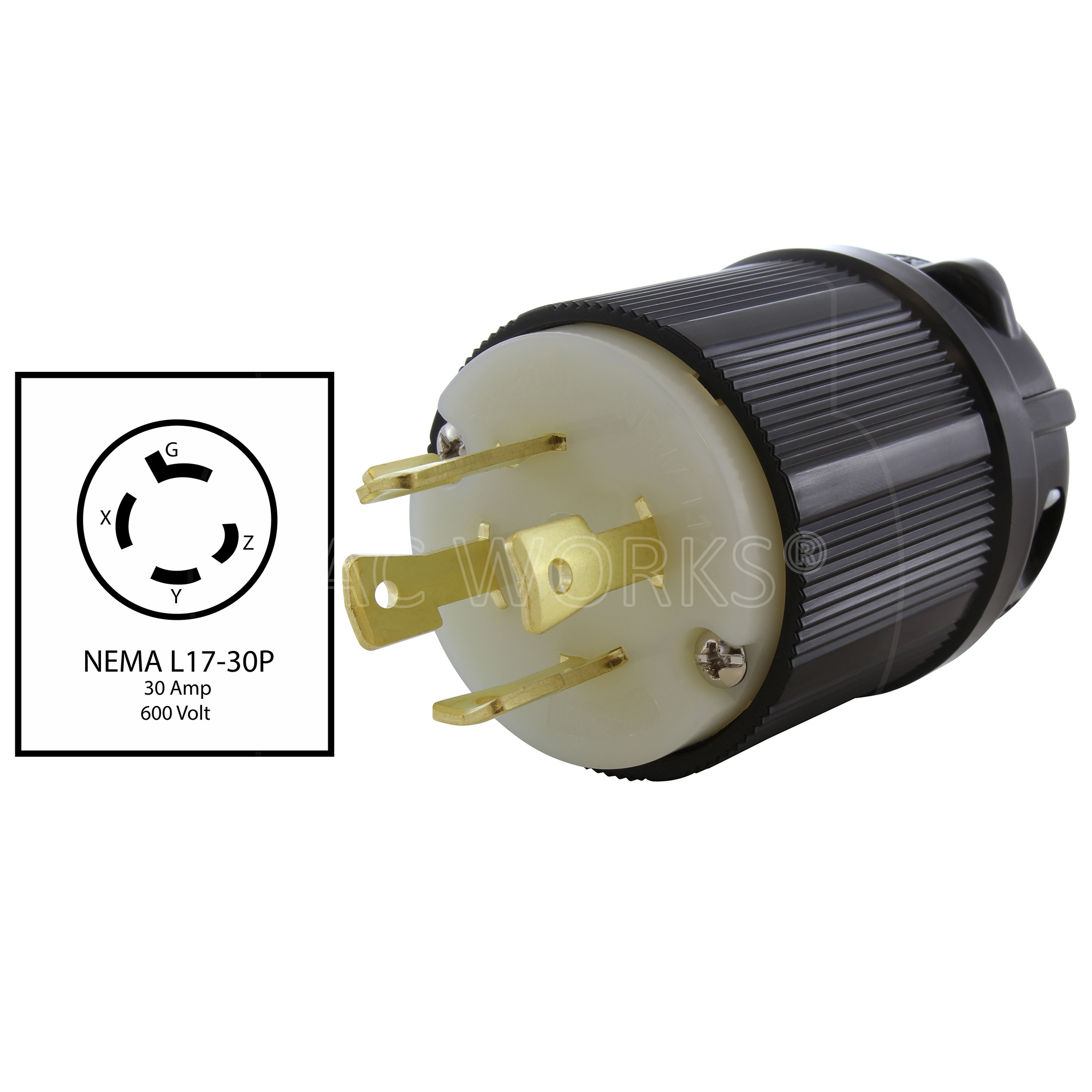 AC WORKS ASL1730P-BK Electrical-Plugs-Connectors - View #2