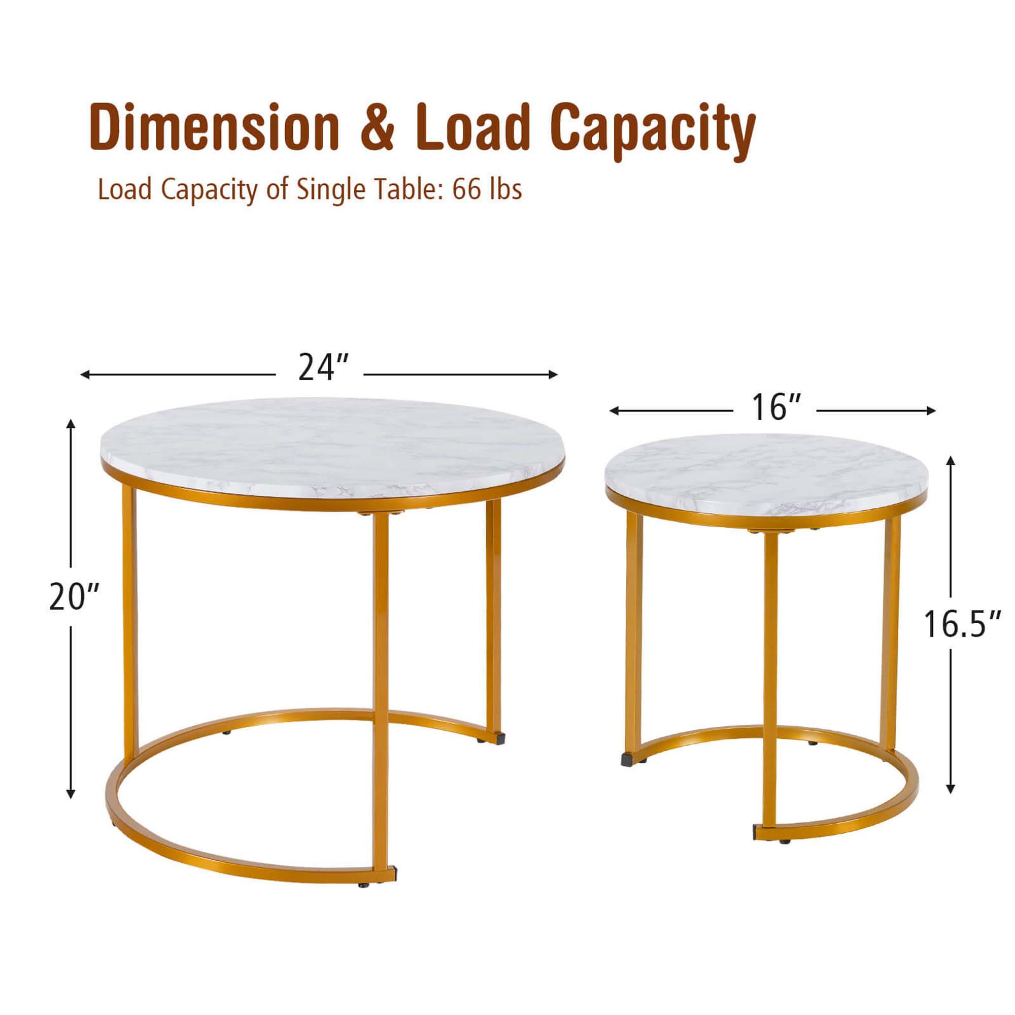 Costway HCST03676 Coffee-Tables - View #2