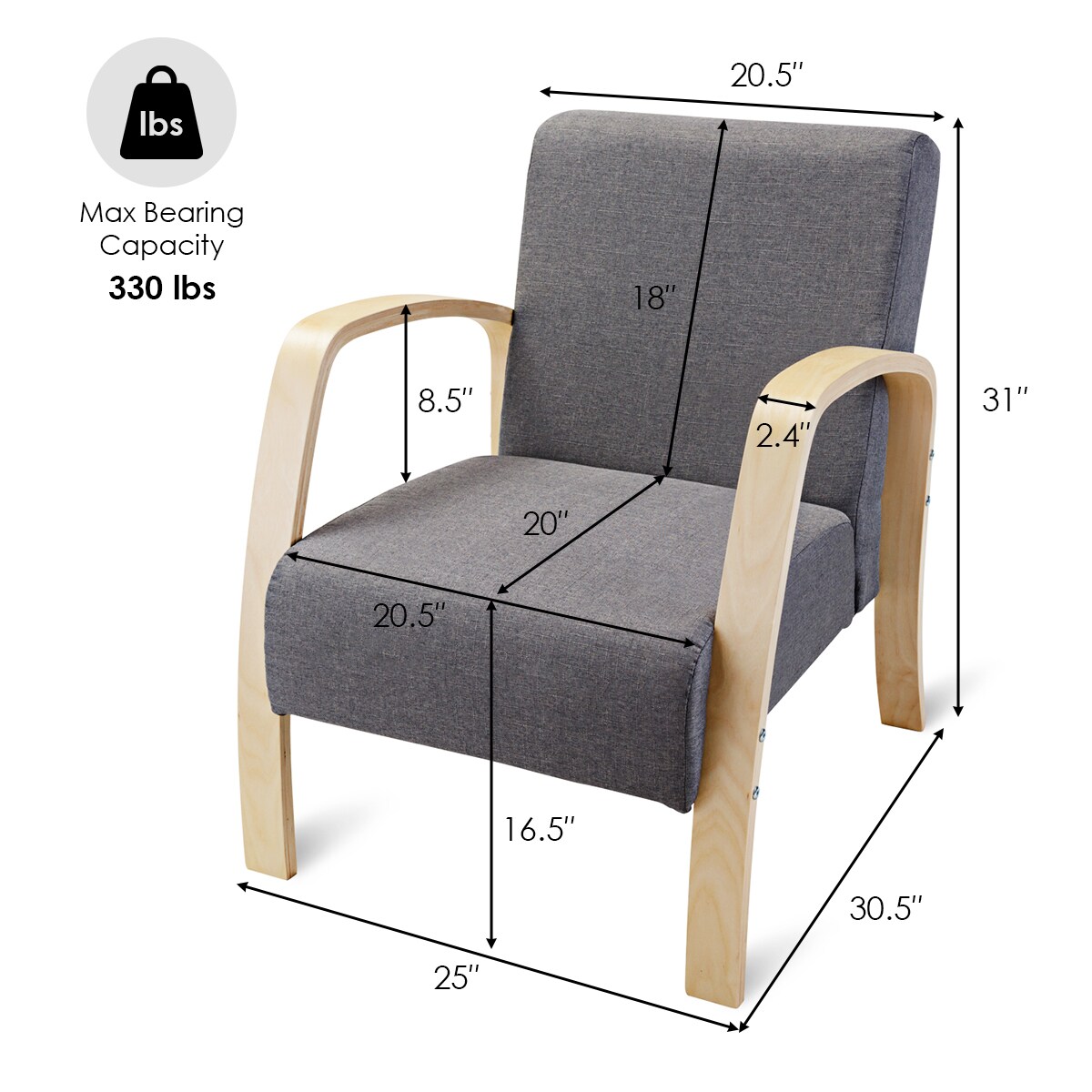 Goplus HW58564 chairs - View #6