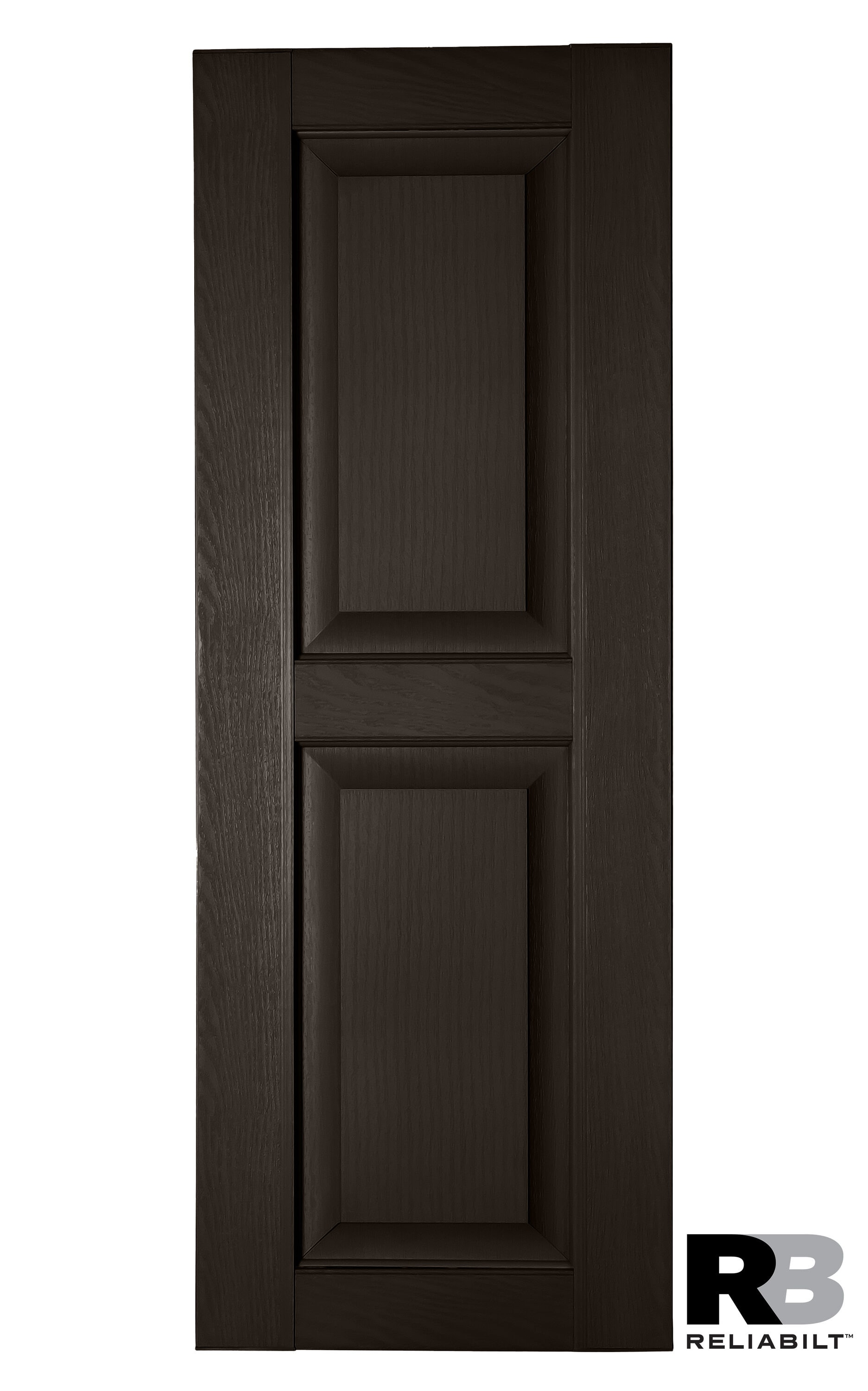 RELIABILT RP1869206 17.75-in W x 69-in H Chocolate Chip Raised panel Polypropylene Exterior Shutters ( 2 -Pack )