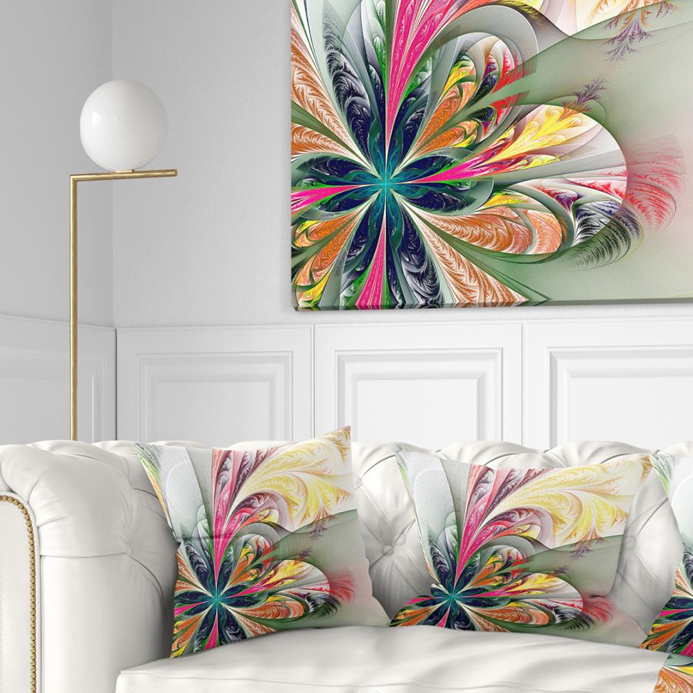 Designart CU14221-16-16 16-in x 16-in Green Indoor Decorative Pillow