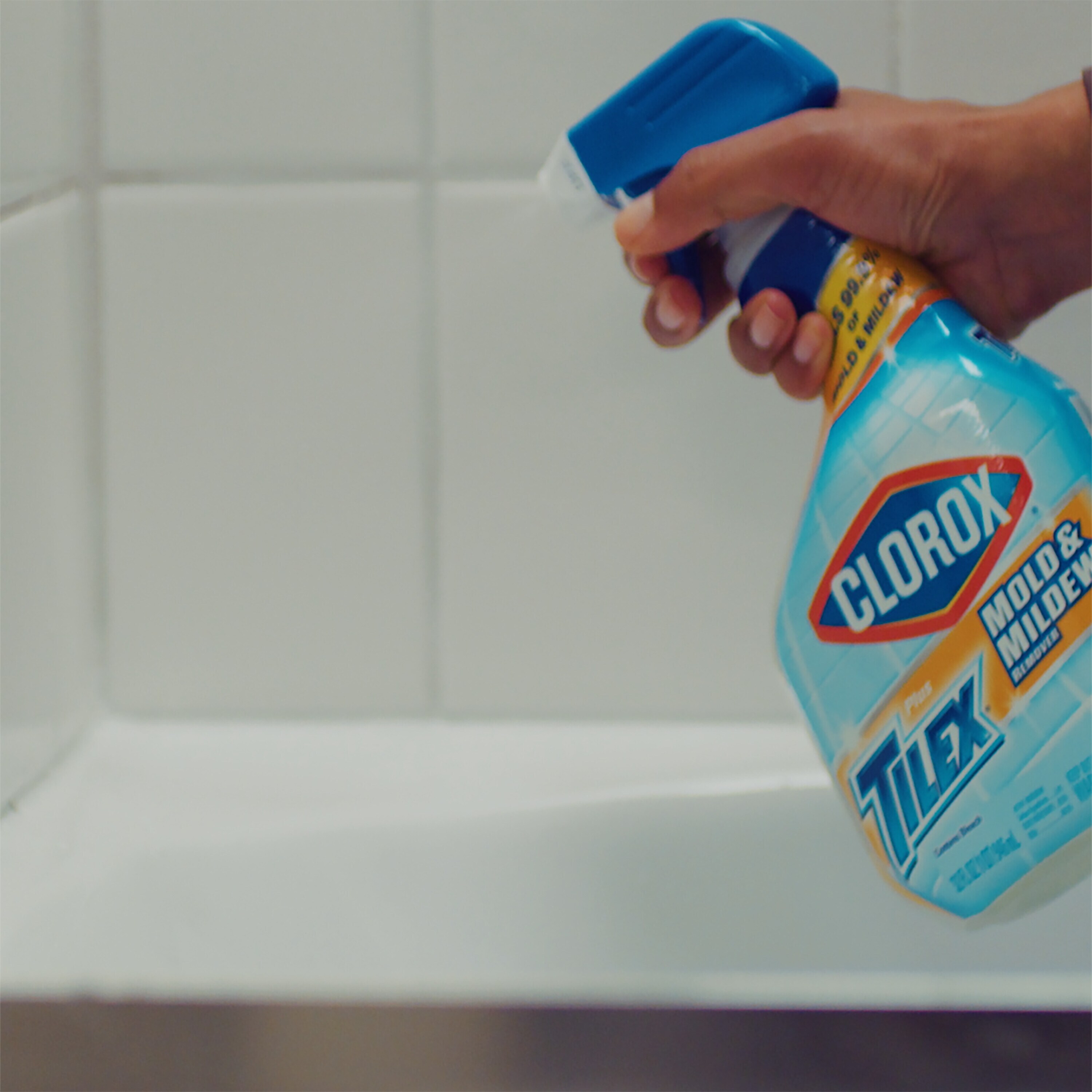 Clorox Tilex Mold and Mildew Remover with Bleach 128oz in the Grout