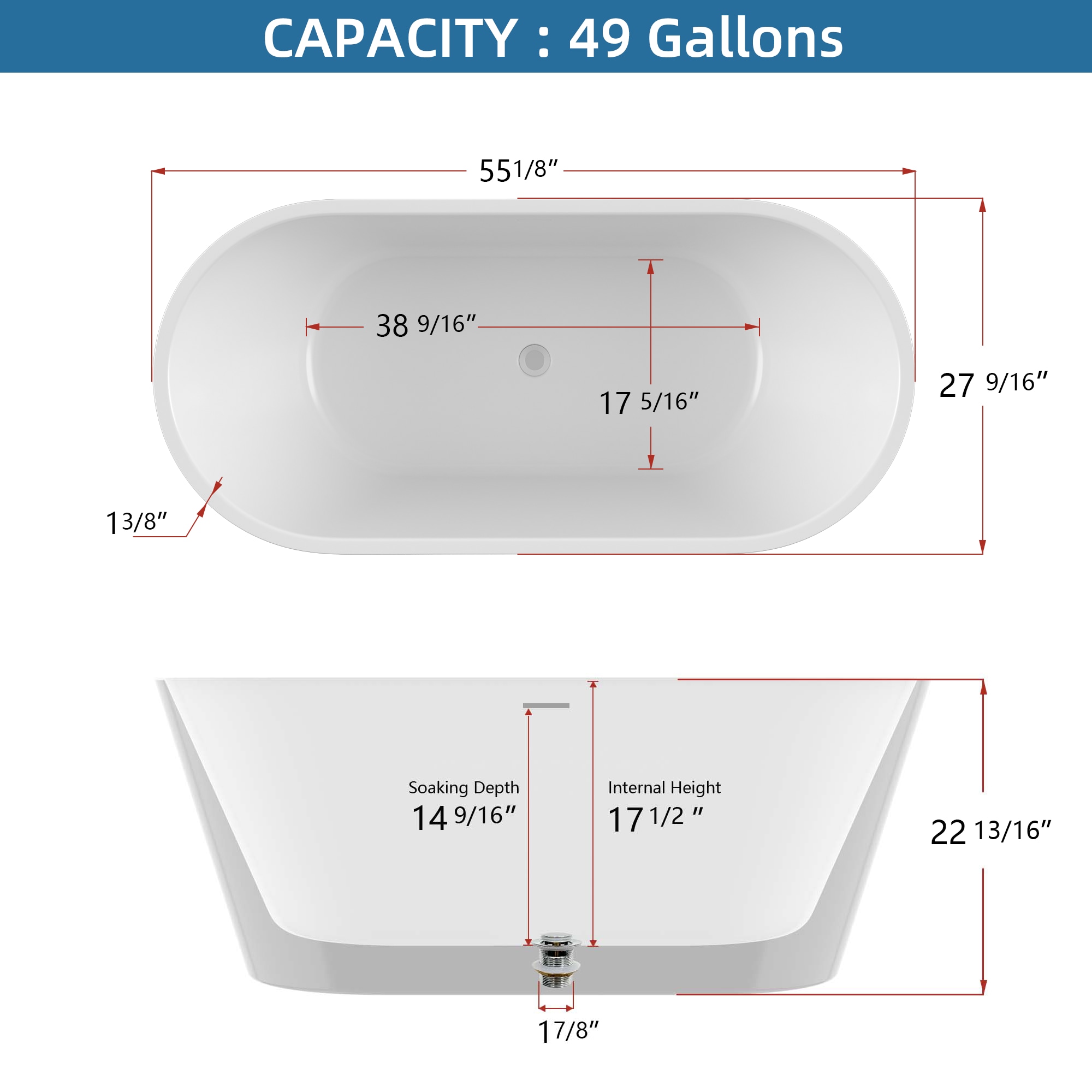 CASAINC CV-WBT29 bathtubs - View #7