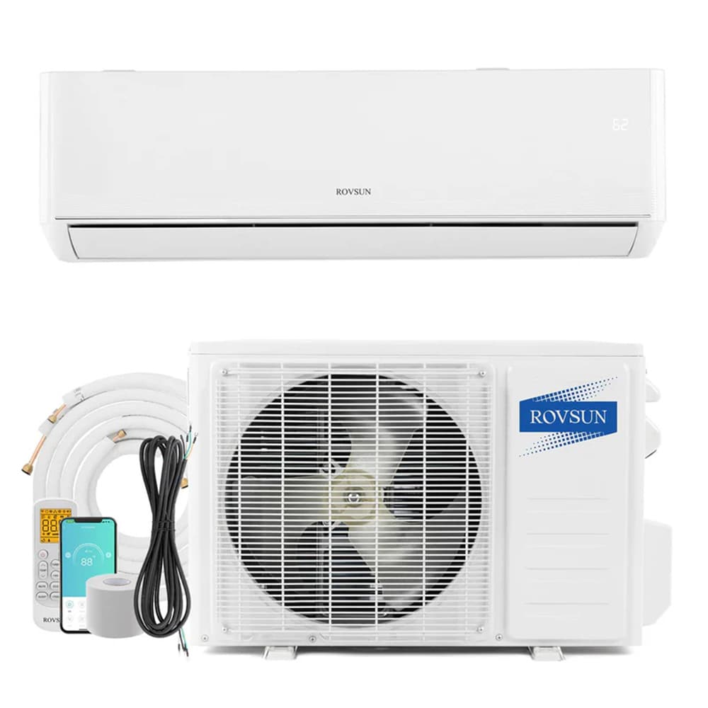 Winado LO1G46000648+649 Single Zone 18000-BTU 23 SEER Ductless Mini Split Air Conditioner Heat Pump Included with 16-ft Line Set 230-Volt