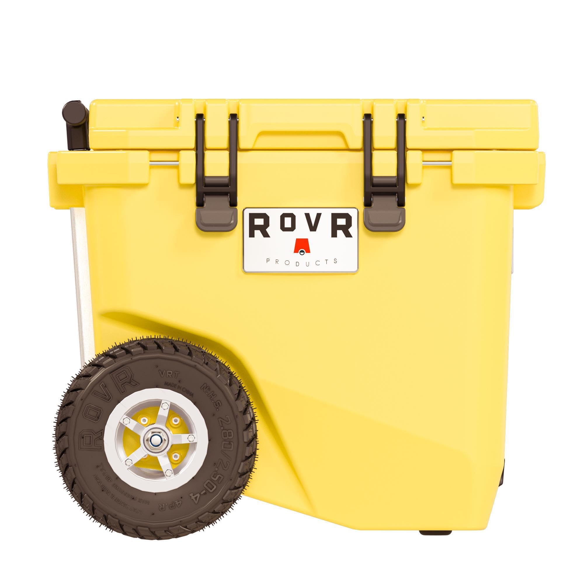 RovR 834921 45 Quart Wheeled Hard Cooler with Tow Handle