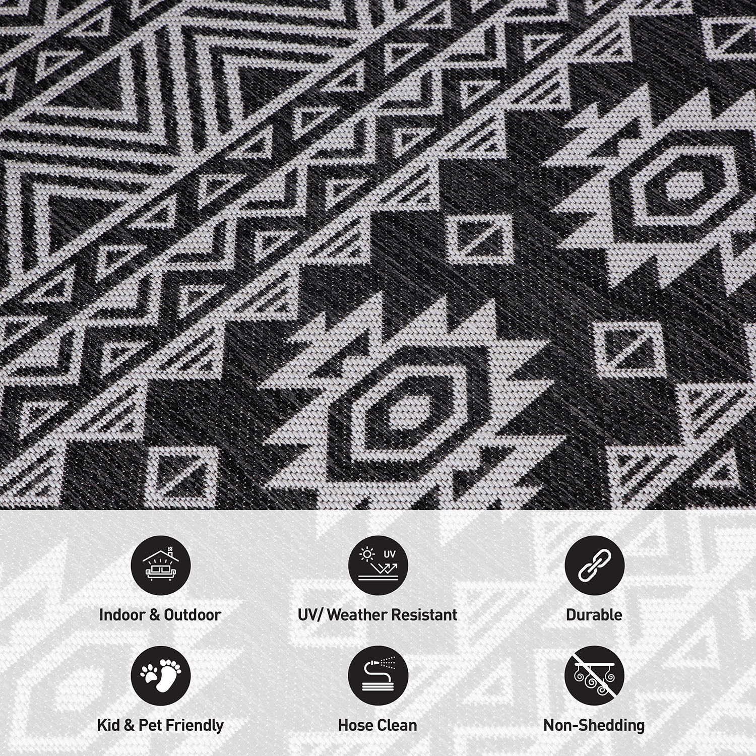 World Rug Gallery 124BLACK5X7 rugs - View #4