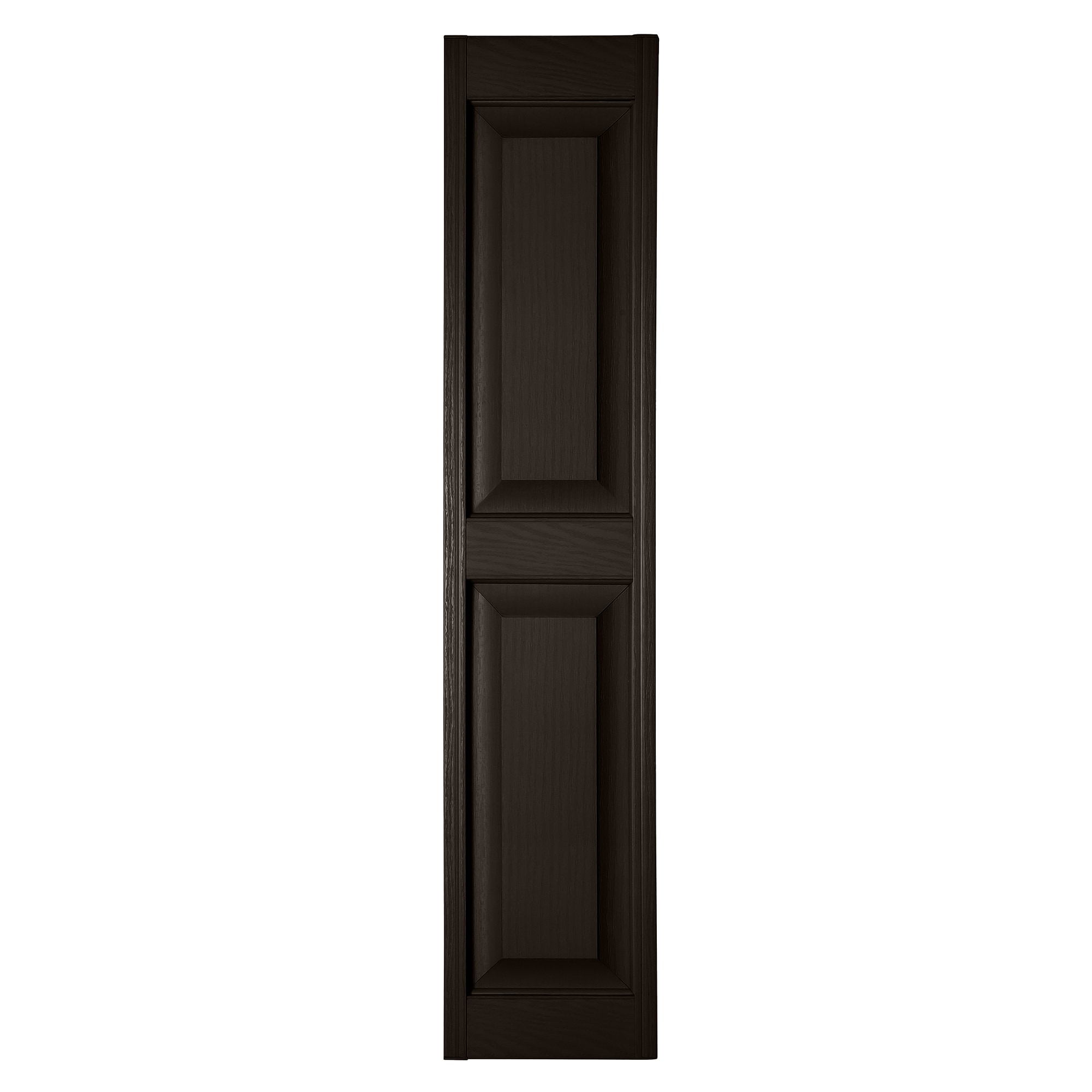 RELIABILT RP1082206 10-in W x 82-in H Chocolate Chip Raised panel Polypropylene Exterior Shutters ( 2 -Pack )