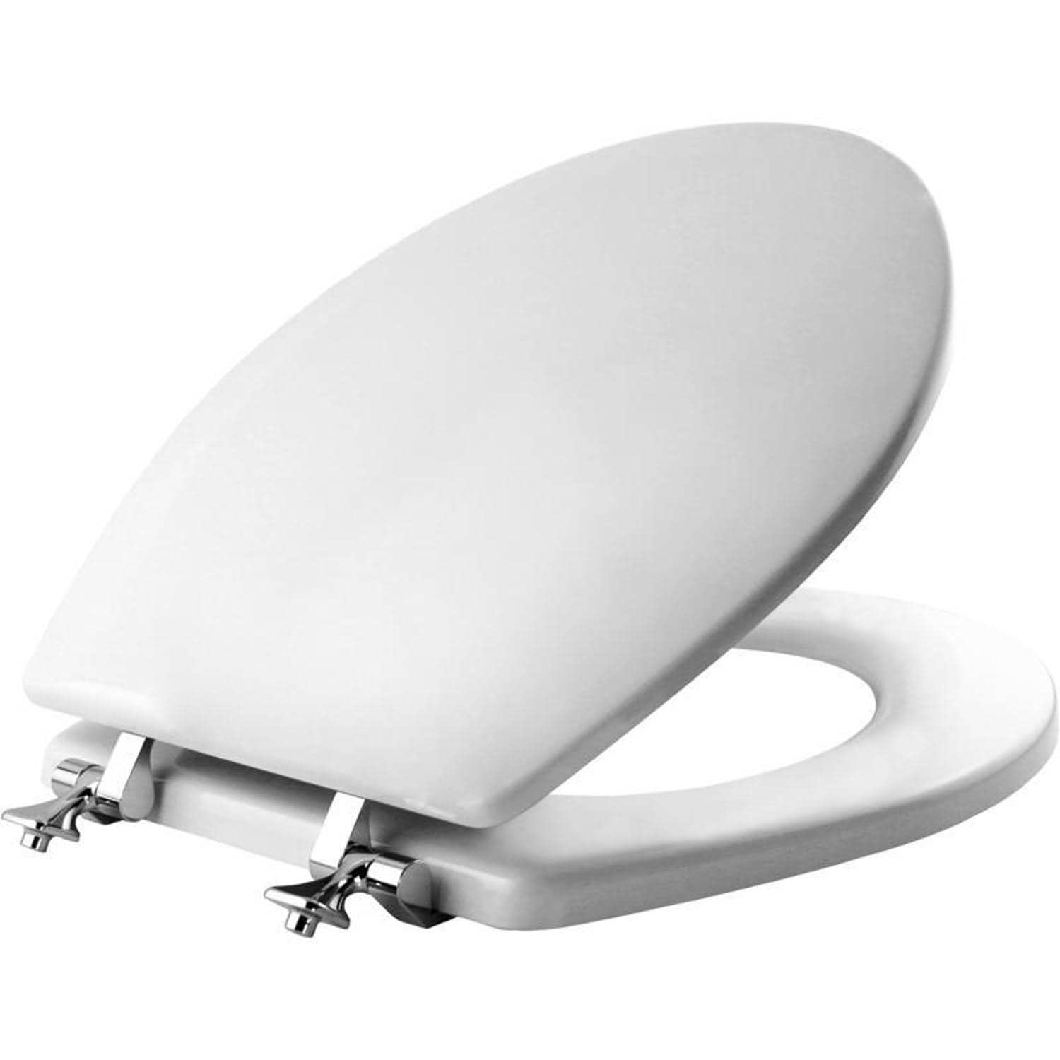 Mayfair by Bemis  Edgewater Round White Enameled Wood Toilet Seat