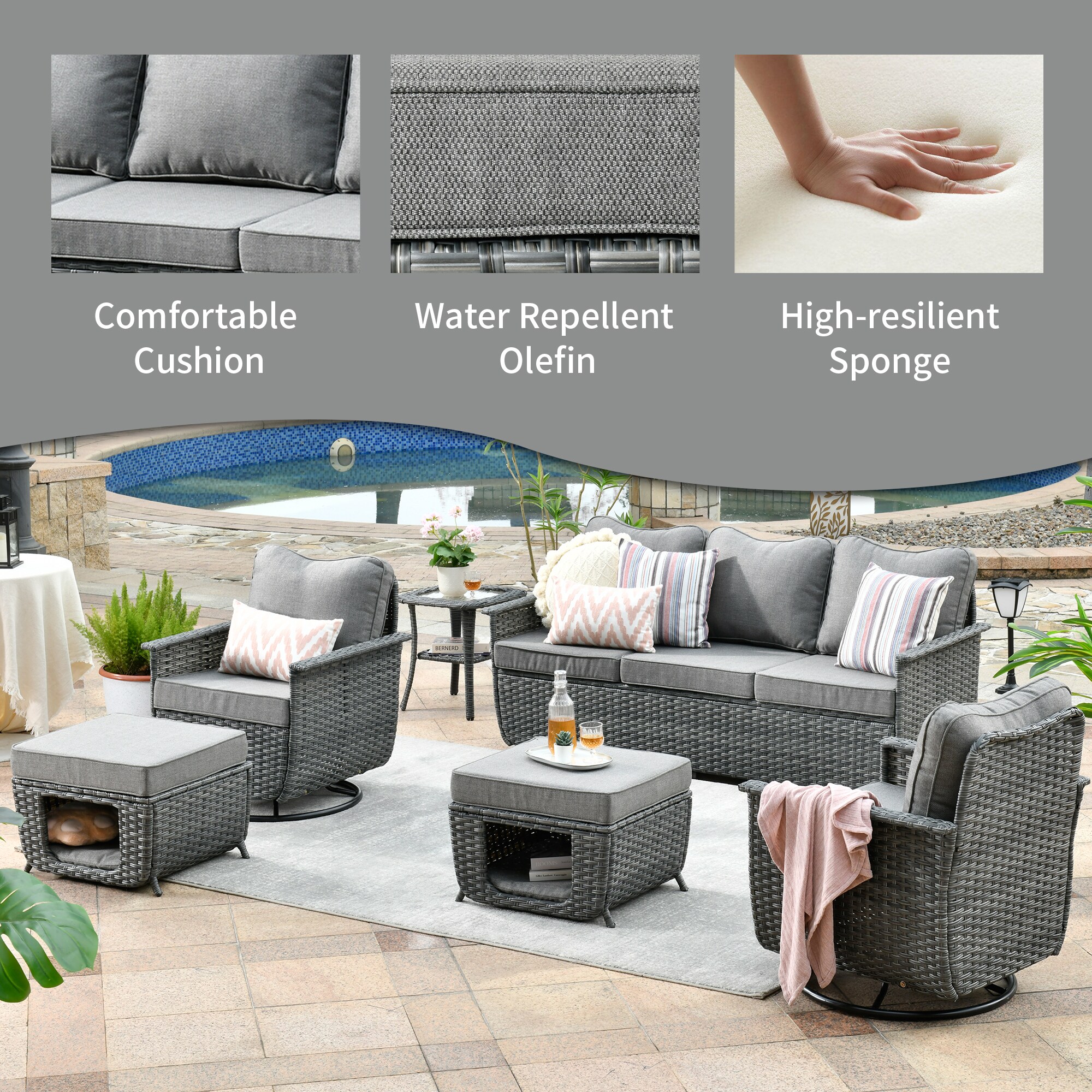 Ovios BP-206Y Patio-Conversation-Sets - View #4