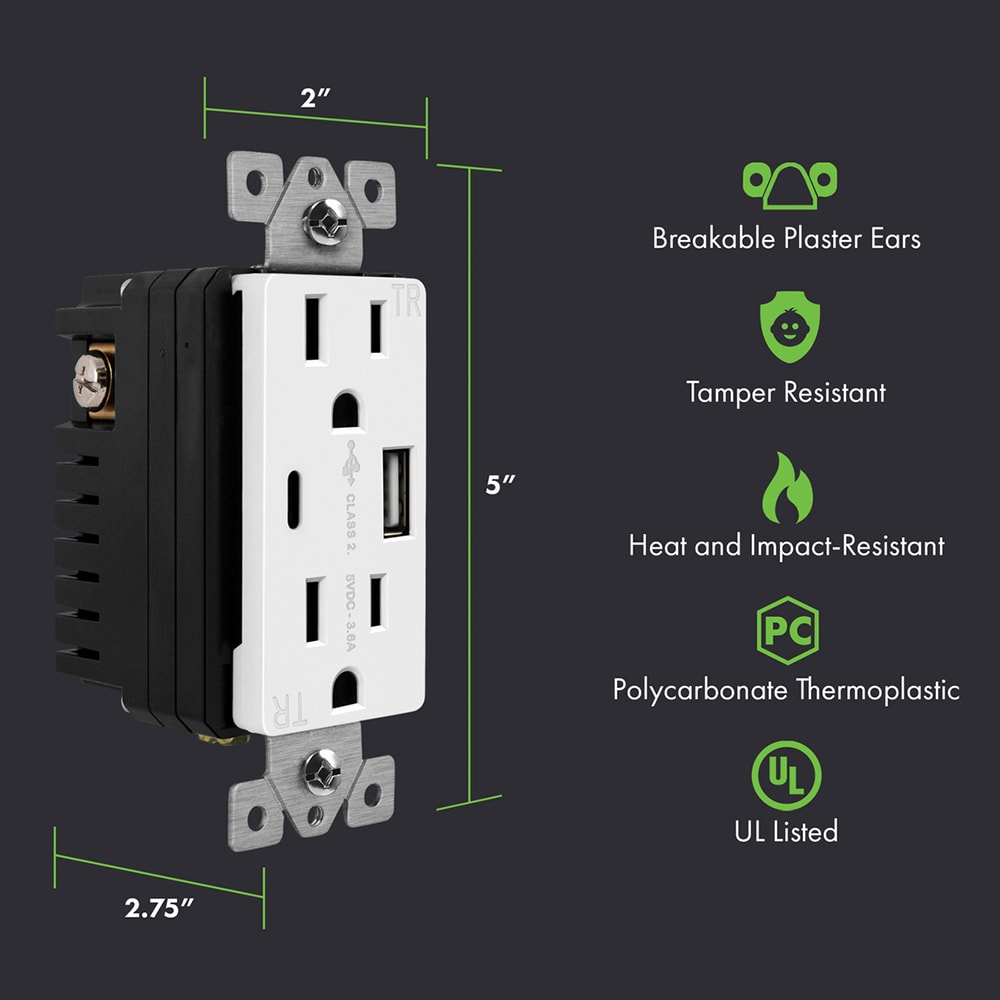 Top Greener TU21536AC-WWP-3P receptacles - View #4