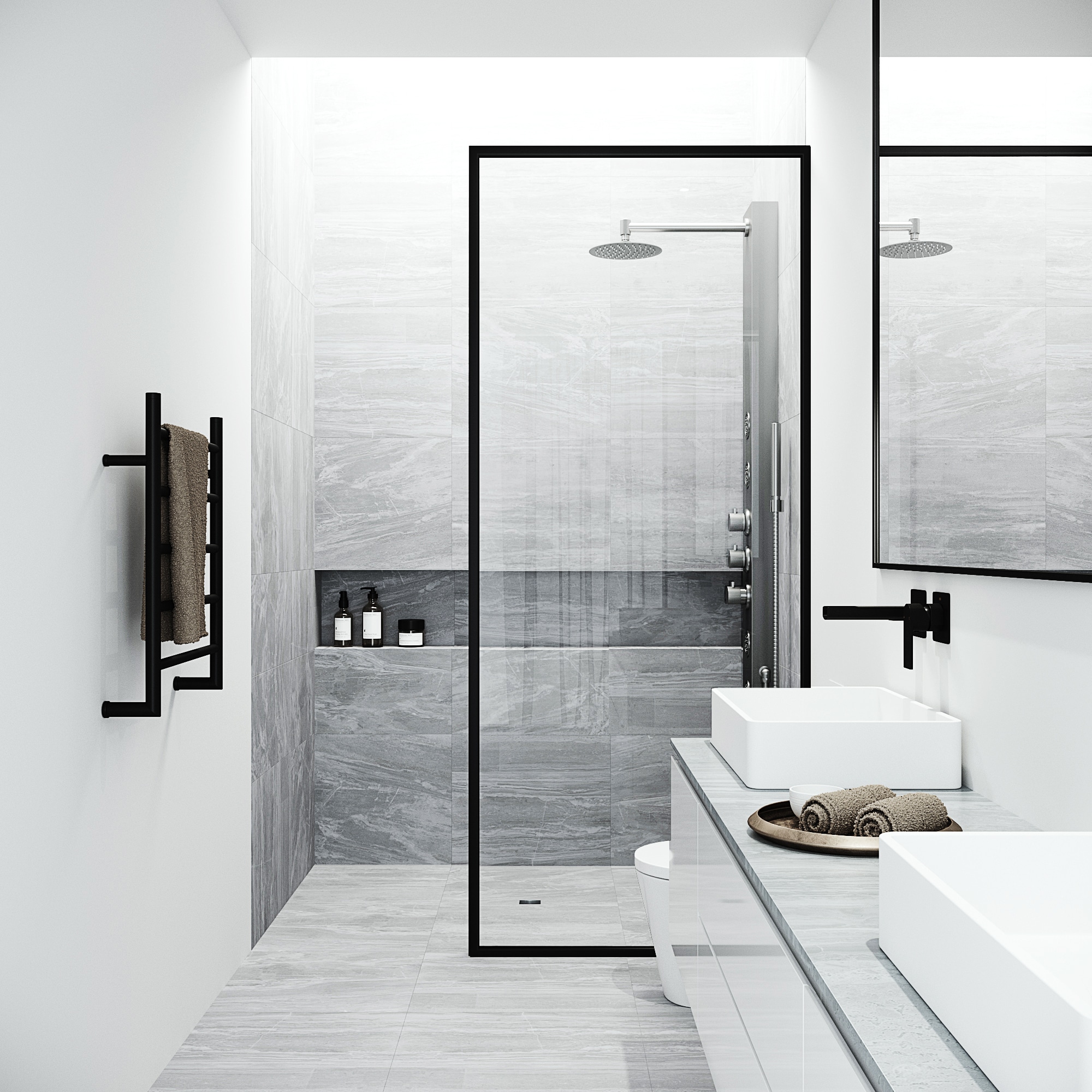 VIGO VG08013ST Showerhead-Bar-Panels - View #2
