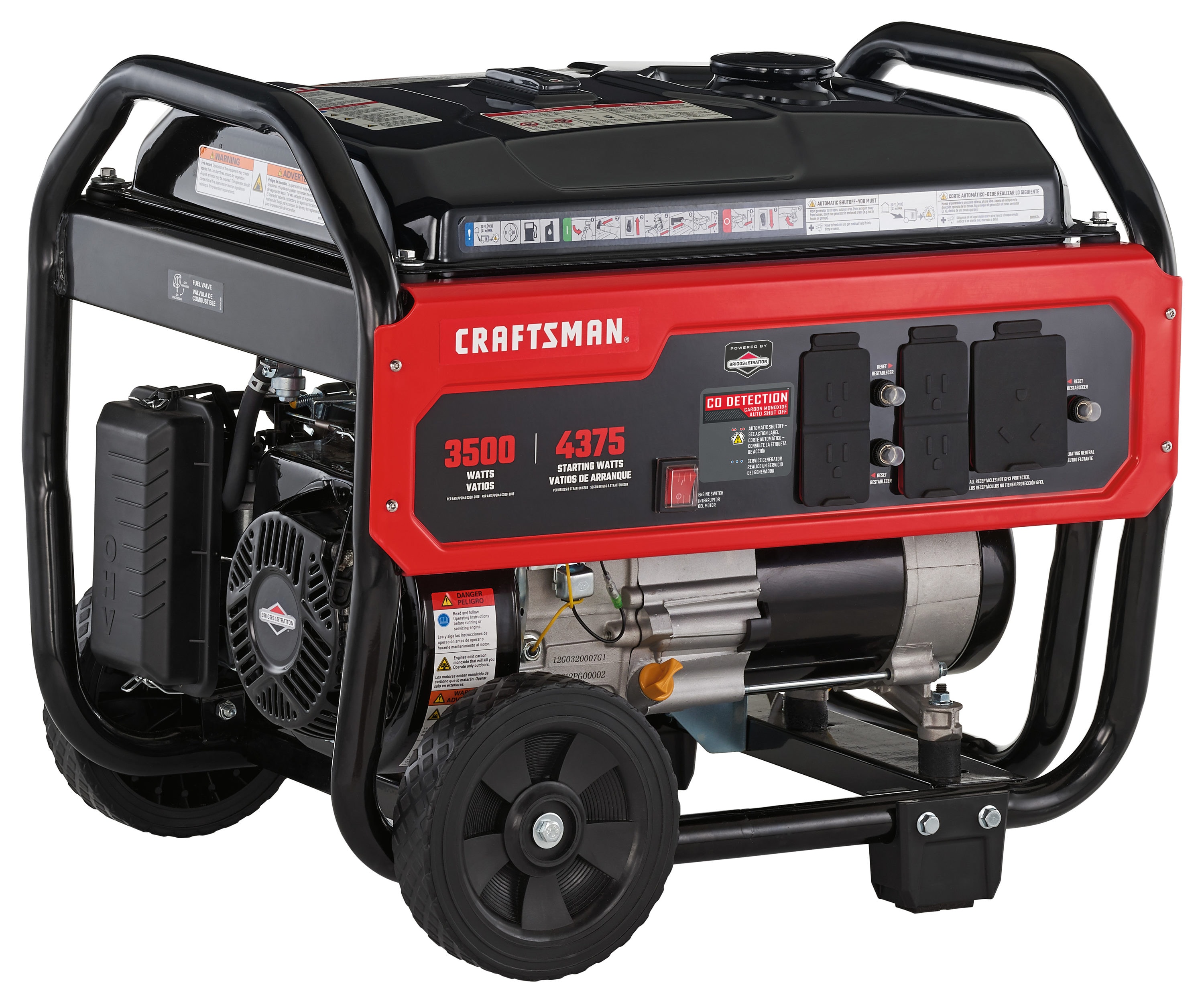CRAFTSMAN 3500-Watt Gasoline Portable Generator CMXGGAS030729 ...