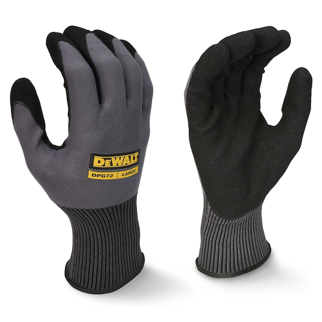 DEWALT Mens DPG72 Flexible Durable Grip Work Glove- Size S Nylon Nitrile  Dipped Multipurpose Gloves, Small (12-Pairs) in the Work Gloves department  at