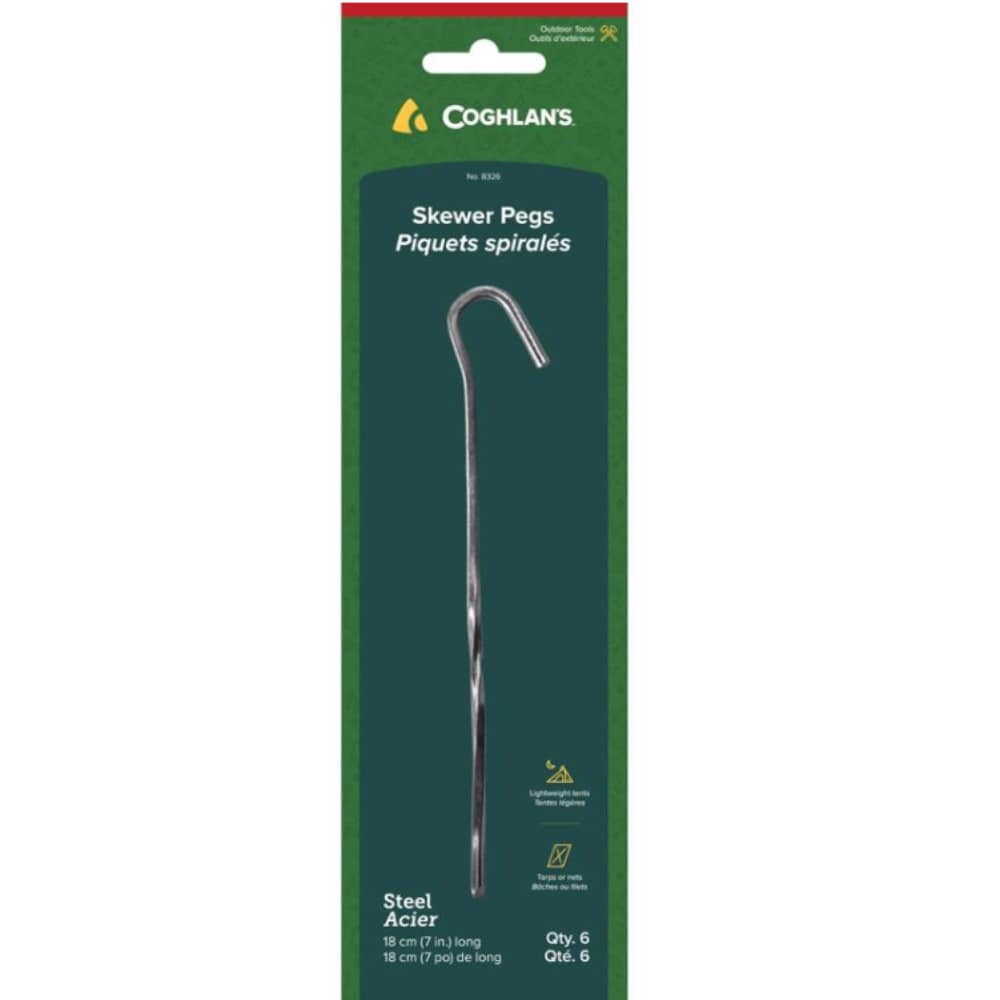 Coghlan's  Silver Skewer Pegs 8.625 in. H X 2.875 in. W X 7 in. L 6 count